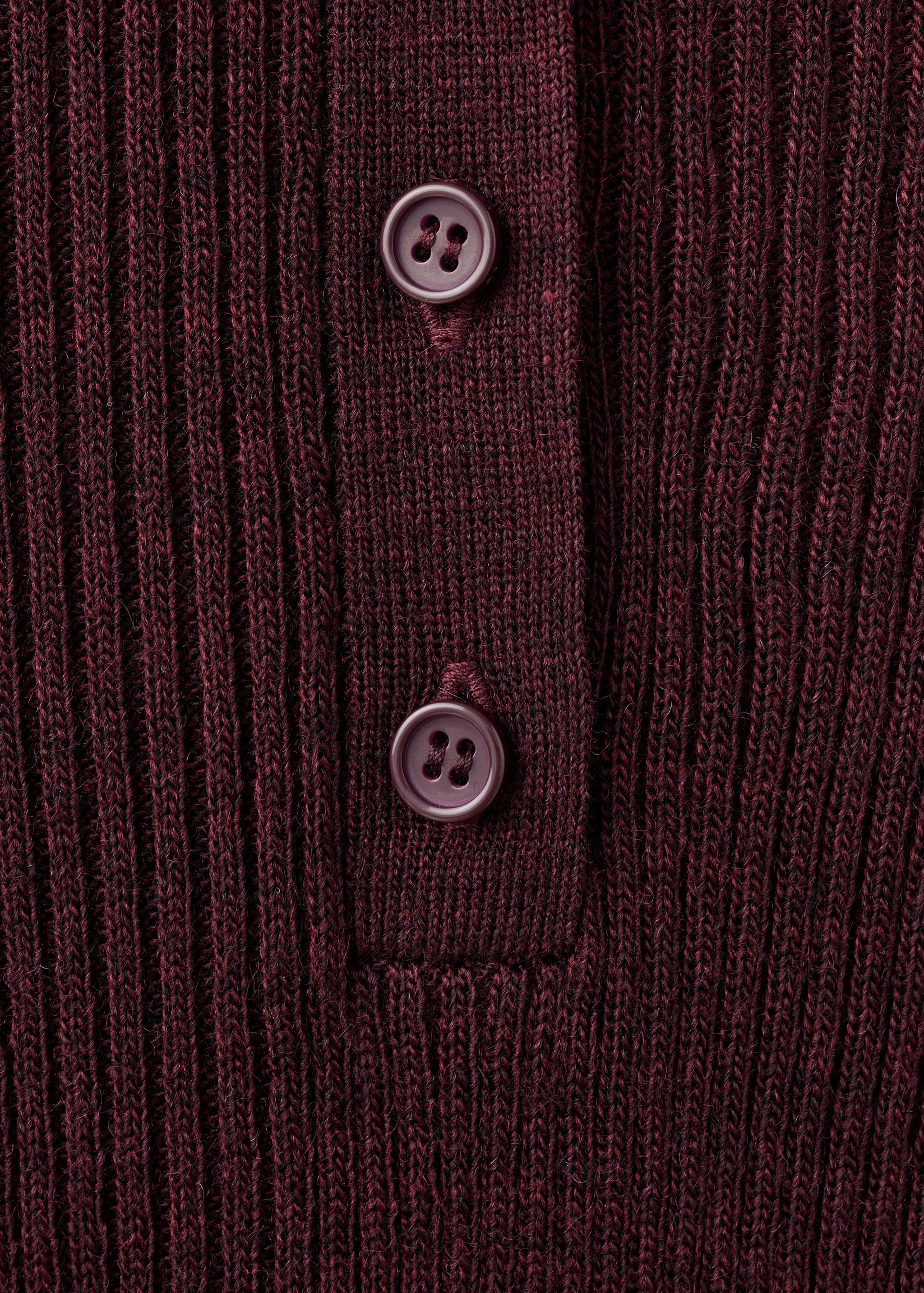 Polo-neck ribbed sweater - Details of the article 8