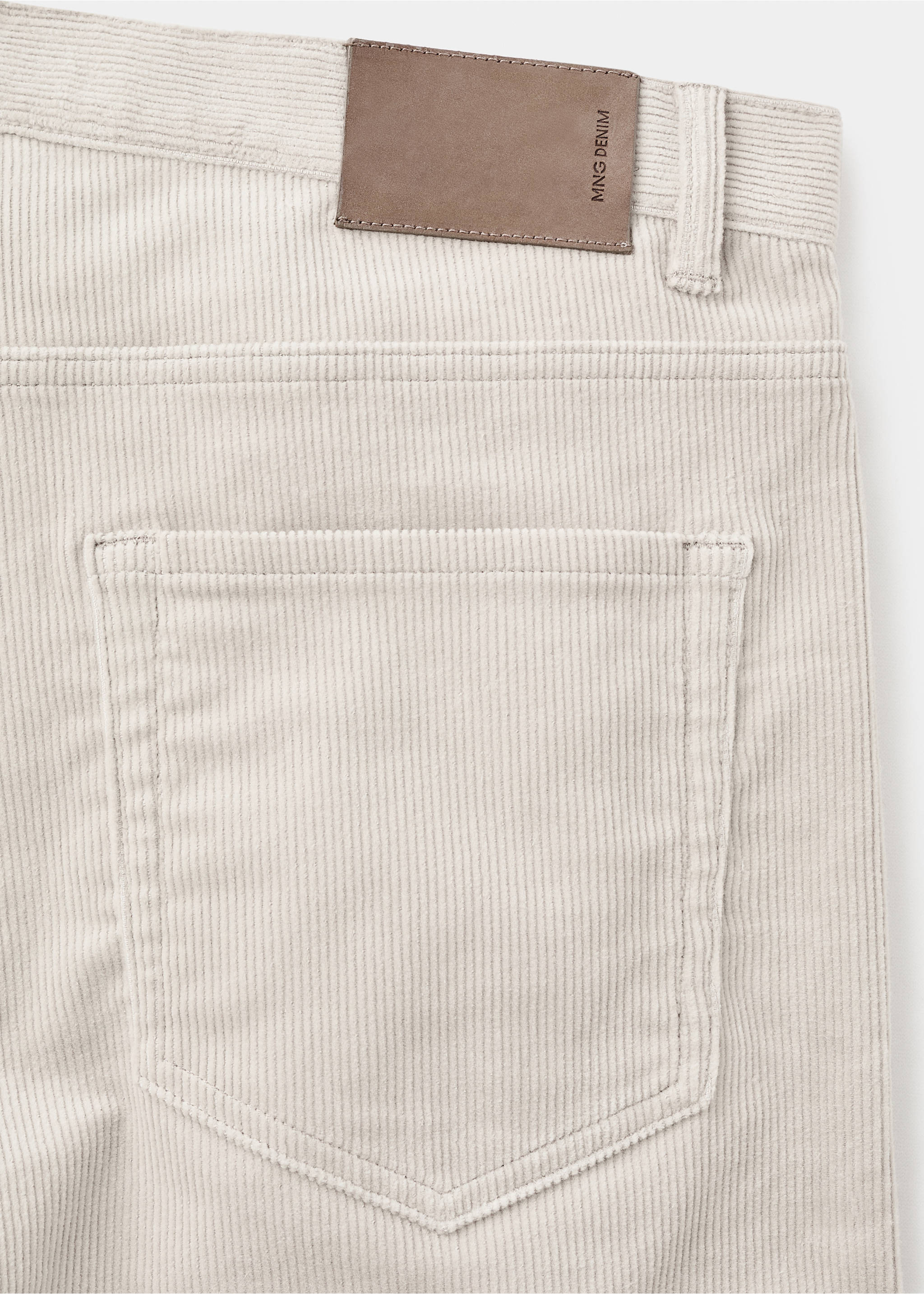 Pantalón pana regular fit - Detalle del artículo 0, Beige. Ref: 17007889-00.