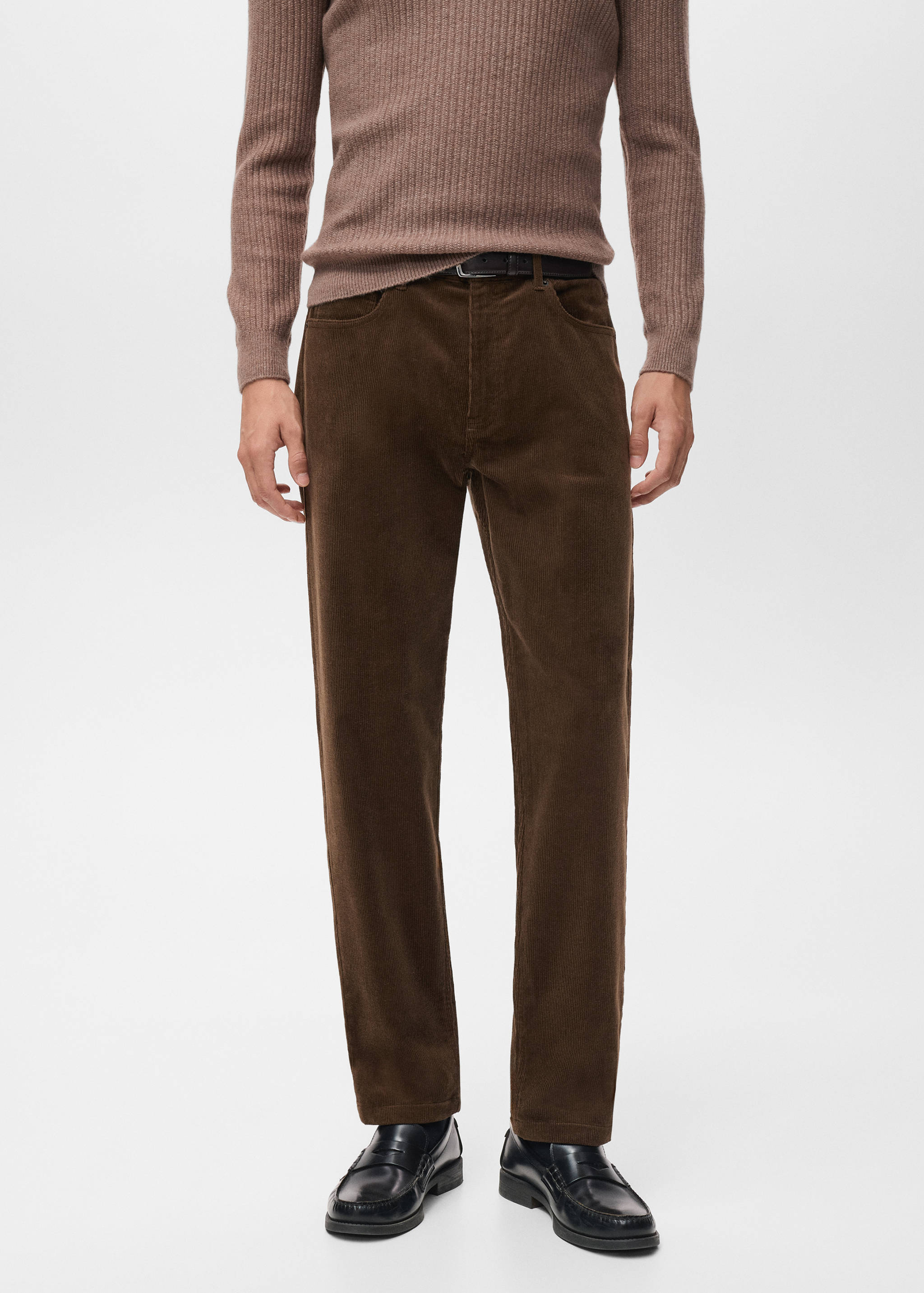 Pantalón pana regular fit - Plano medio
