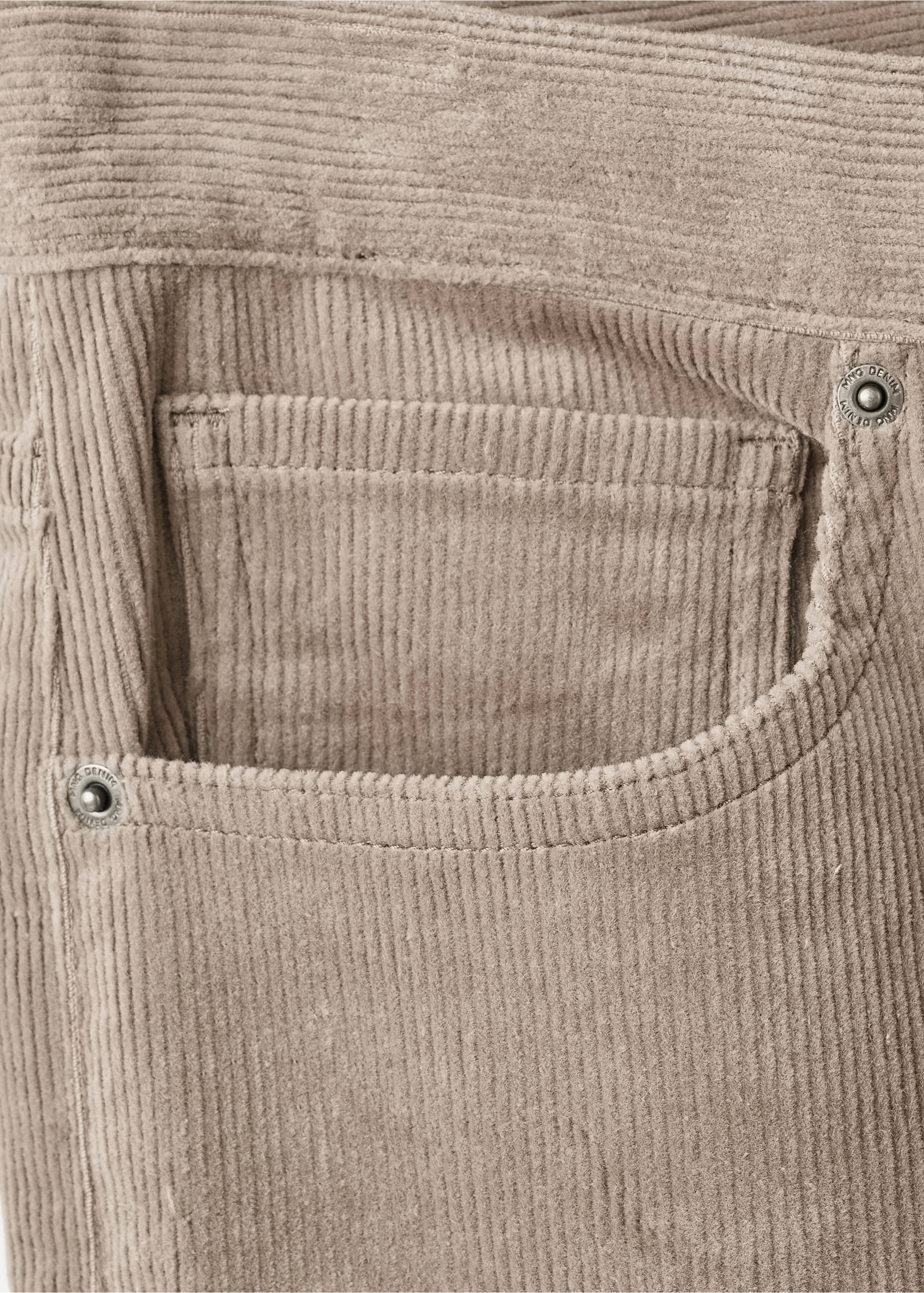 Pantalón pana regular fit - Detalle del artículo 0, Gris visón. Ref: 17007889-00.