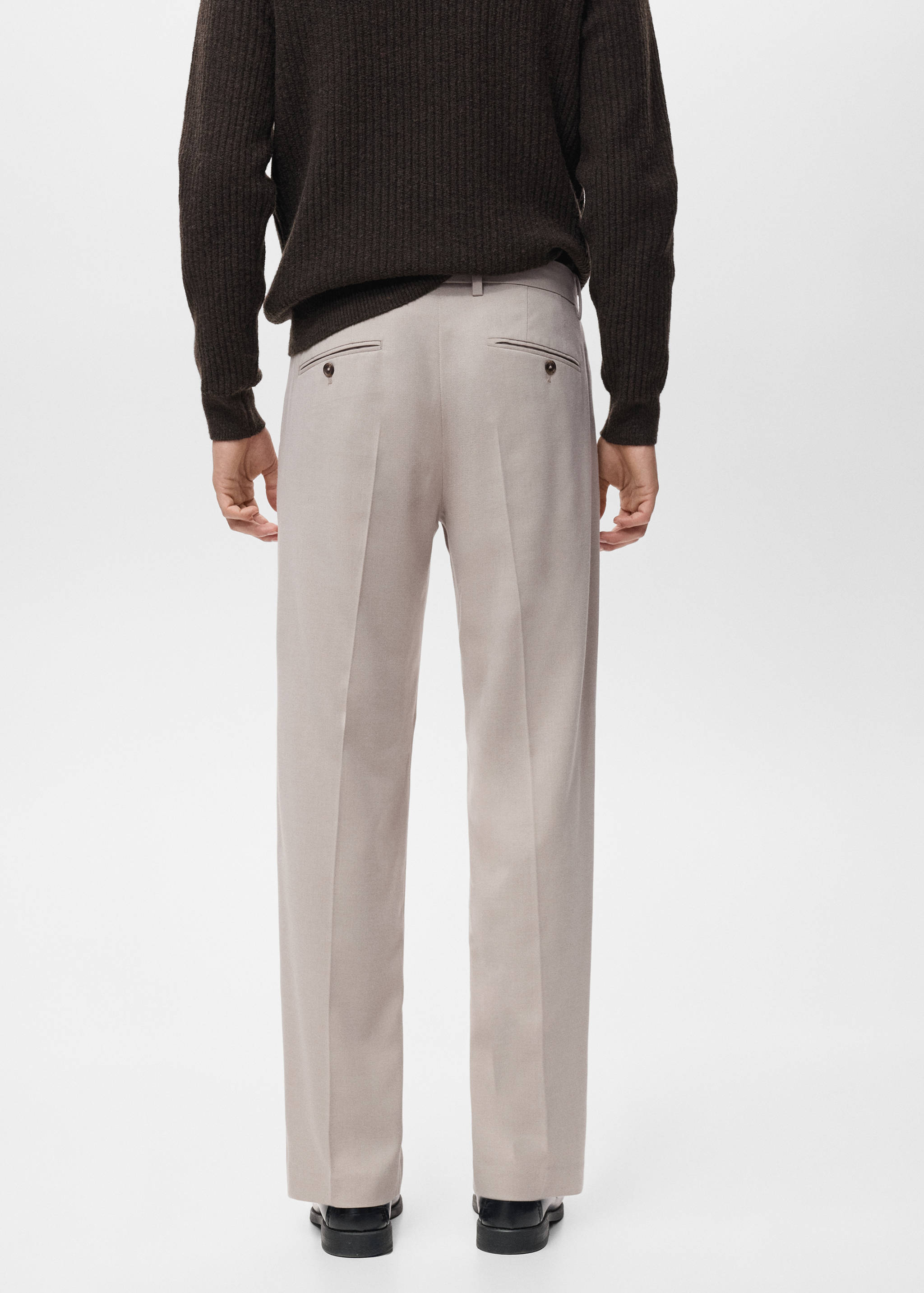 Fluid regular-fit trousers - Reverse of the article