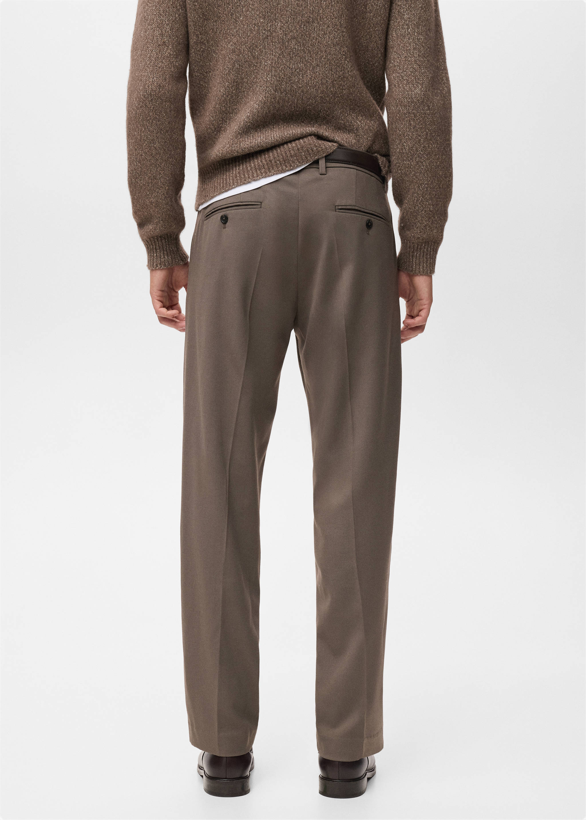 Fluid regular-fit trousers - Reverse of the article