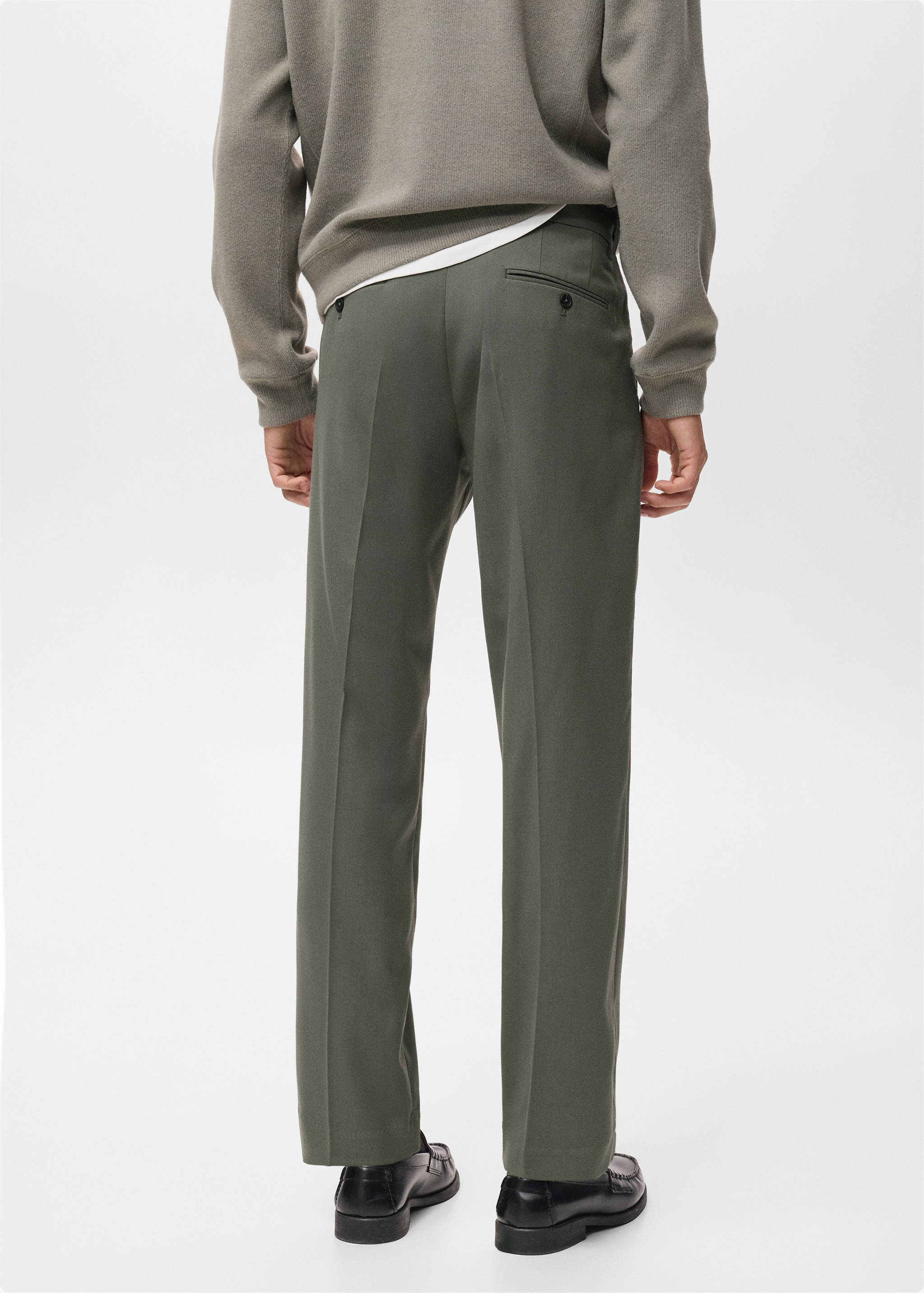 Fluid regular-fit trousers - Reverse of the article
