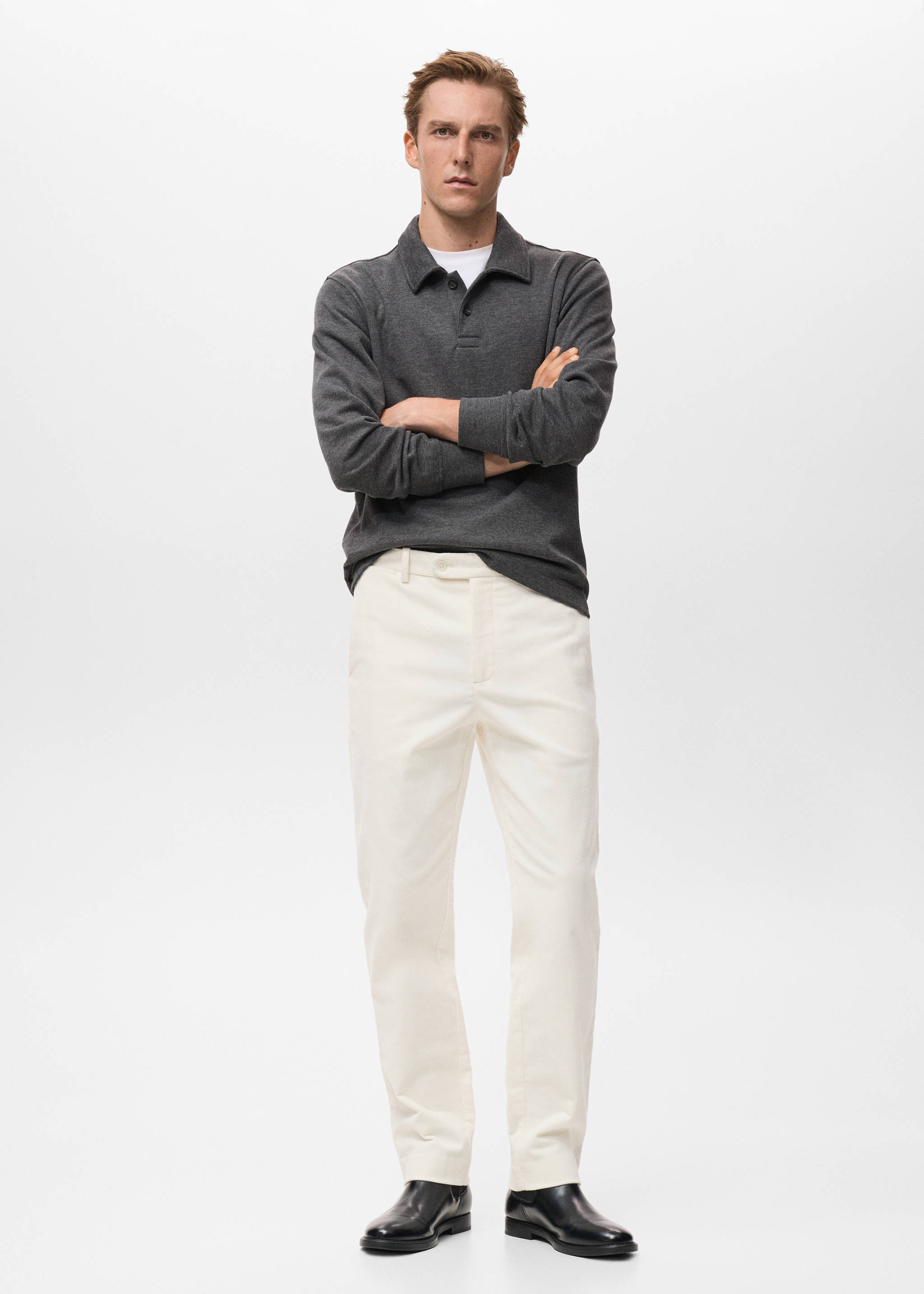 Pantalón regular fit algodón pana - Plano general