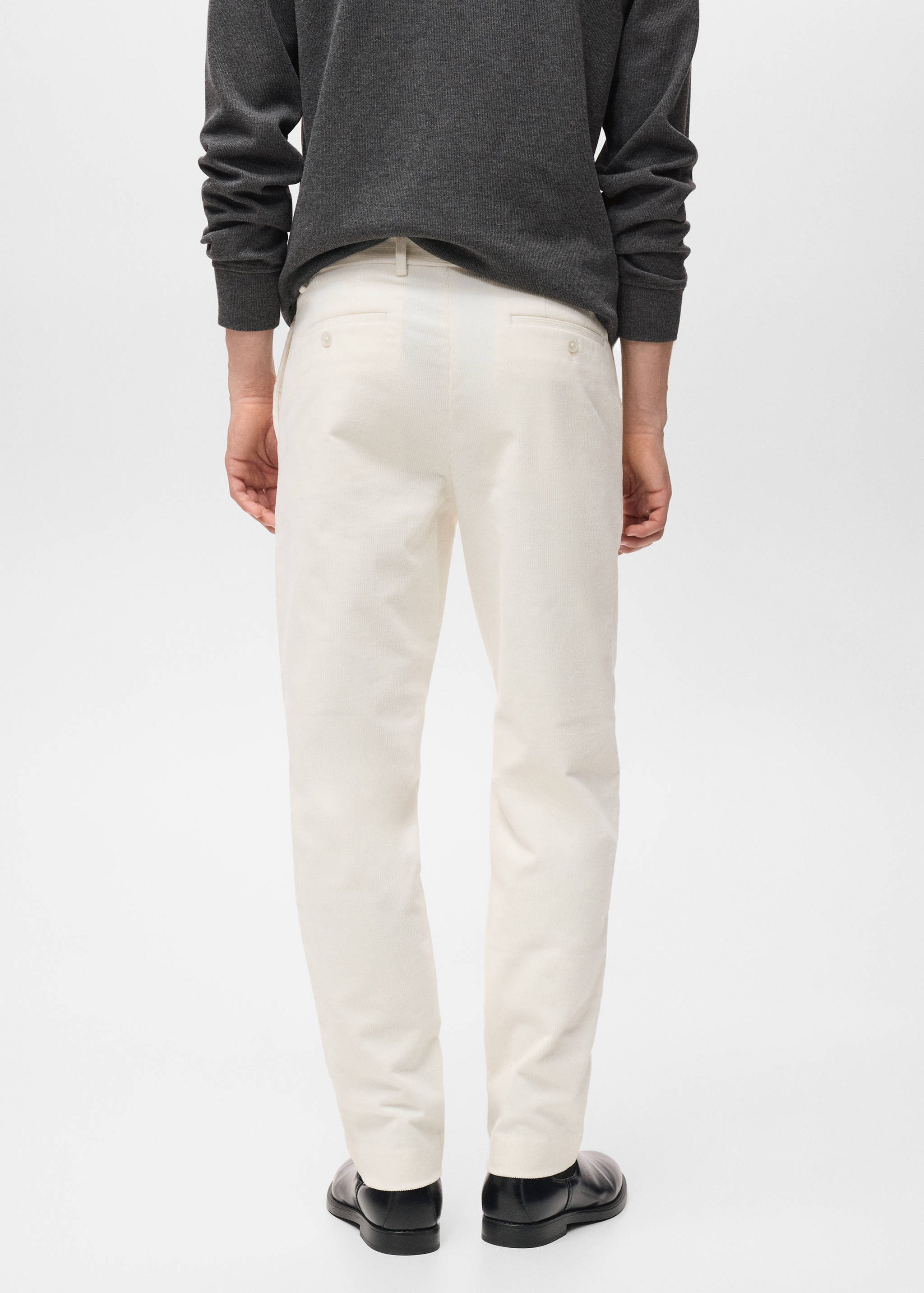 Pantalón regular fit algodón pana - Reverso del artículo