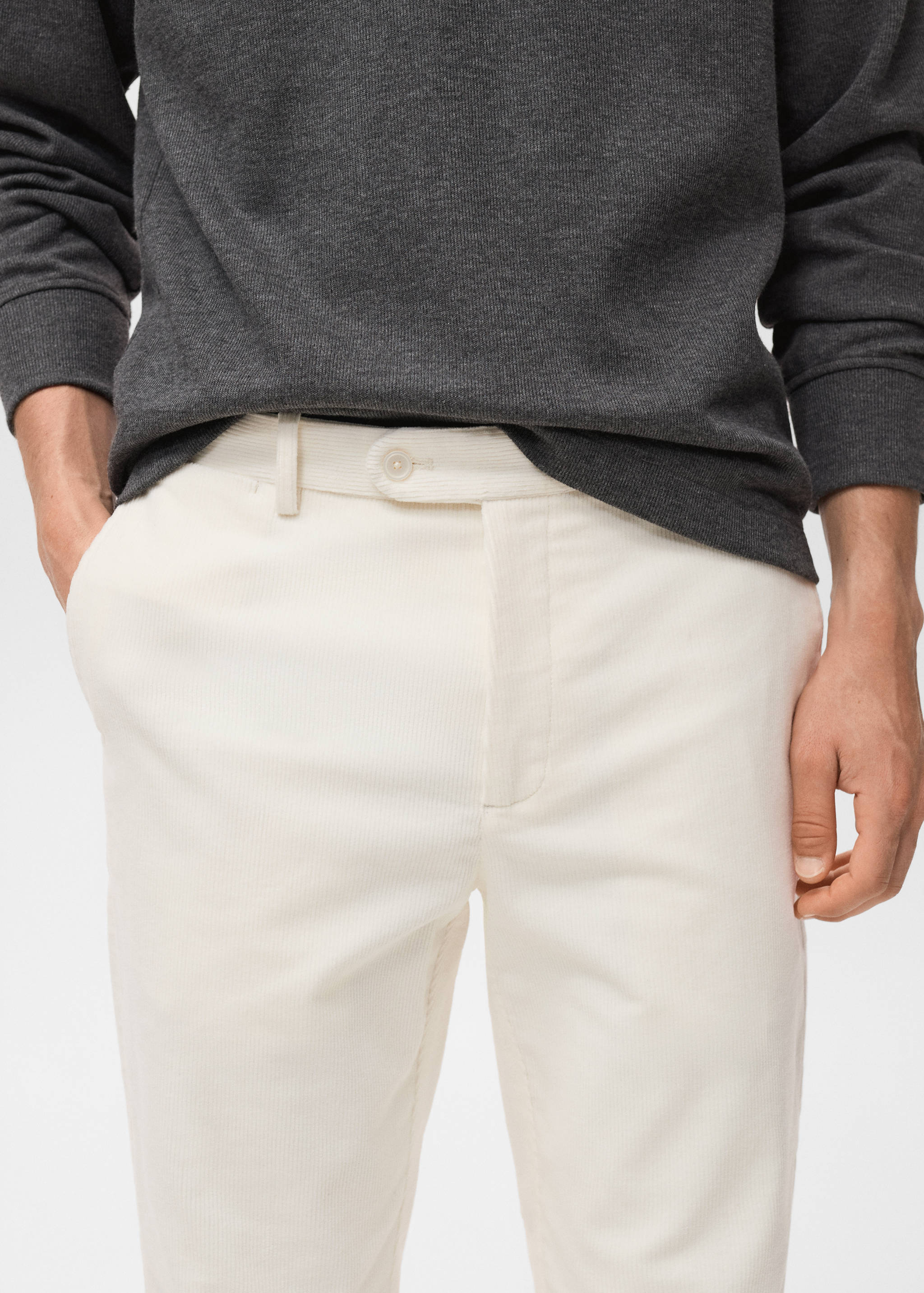Pantalón regular fit algodón pana - Detalle del artículo 1
