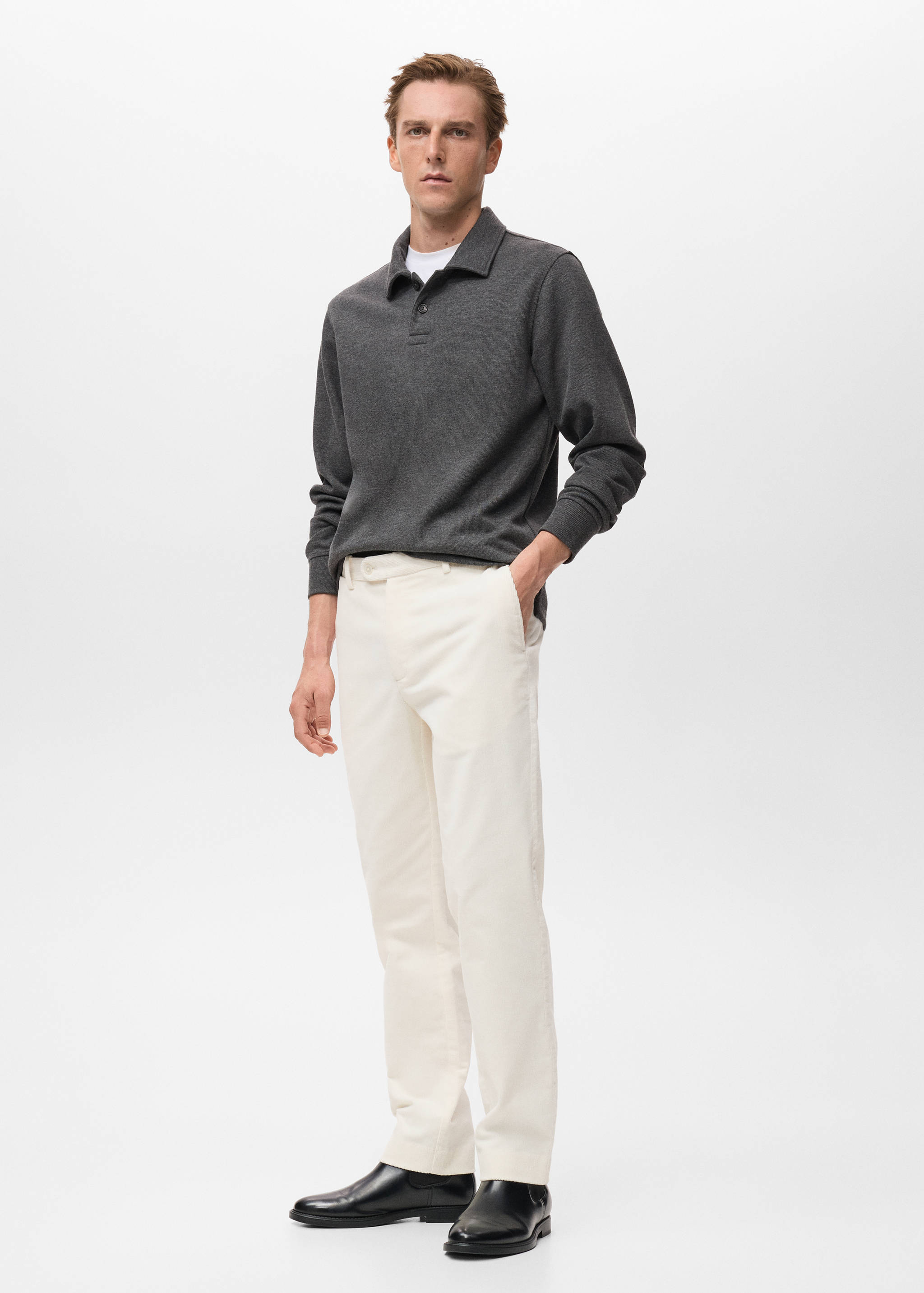 Pantalón regular fit algodón pana - Detalle del artículo 2