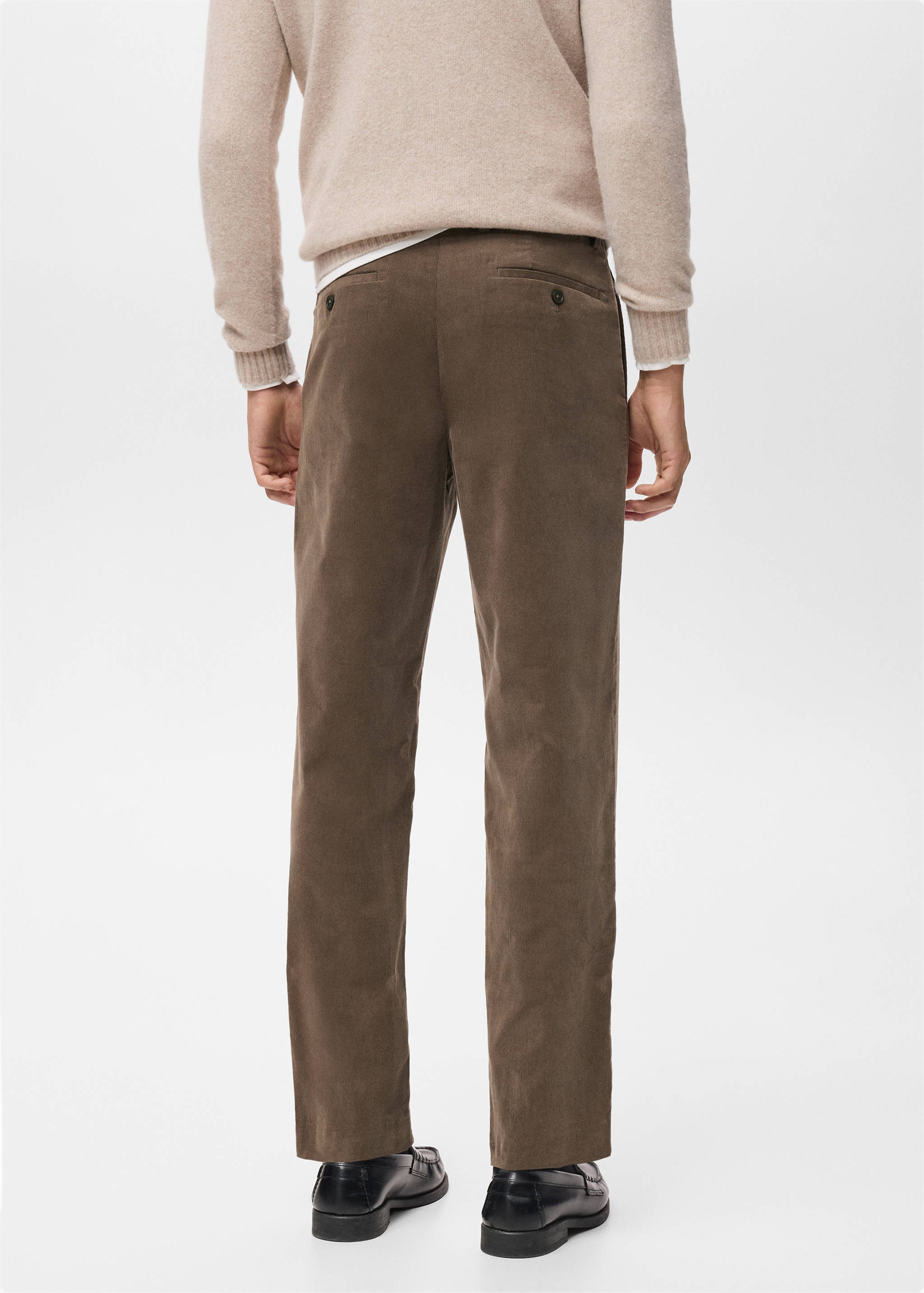 Pantalón regular fit algodón pana - Reverso del artículo