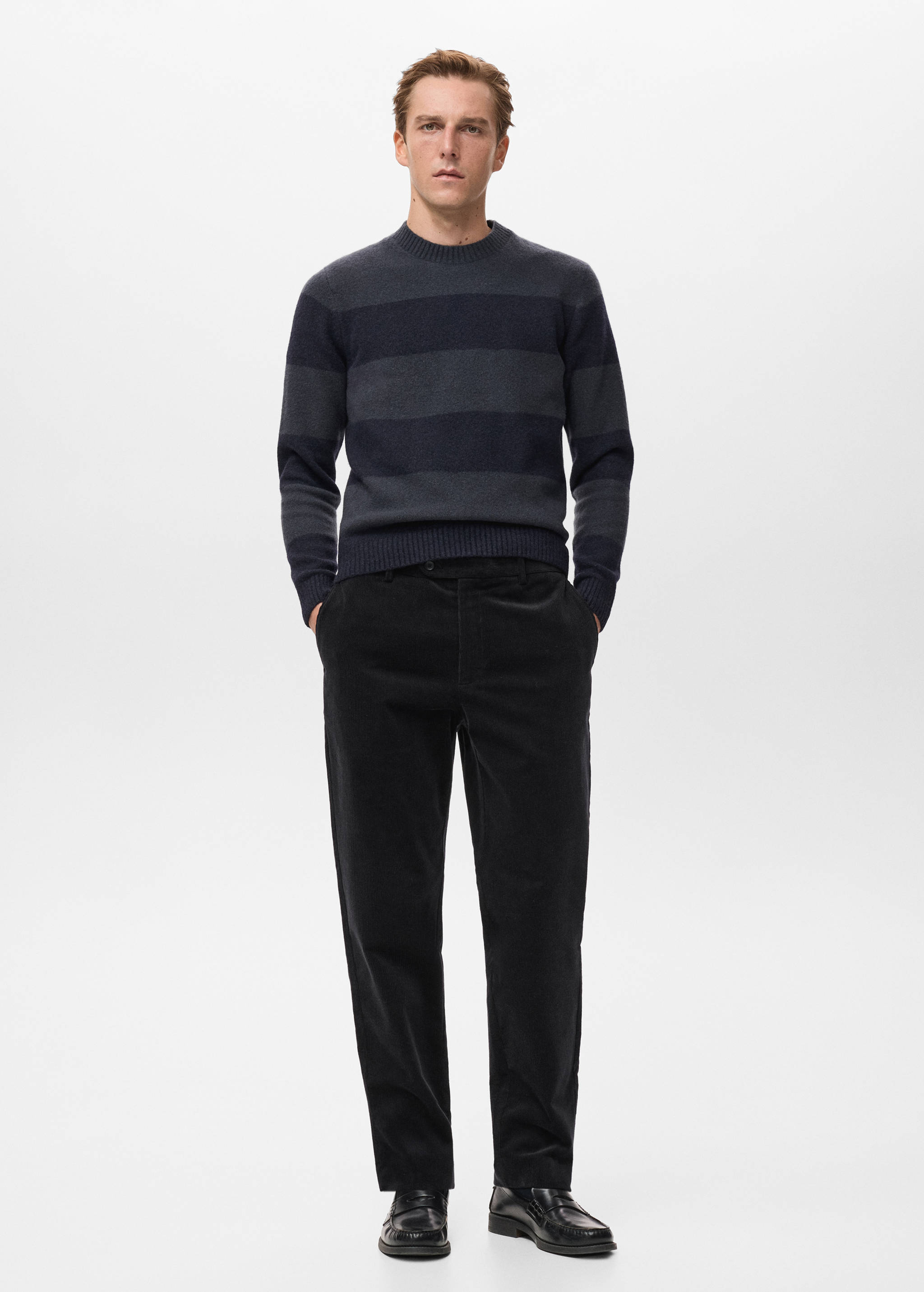 Pantalón regular fit algodón pana - Plano general