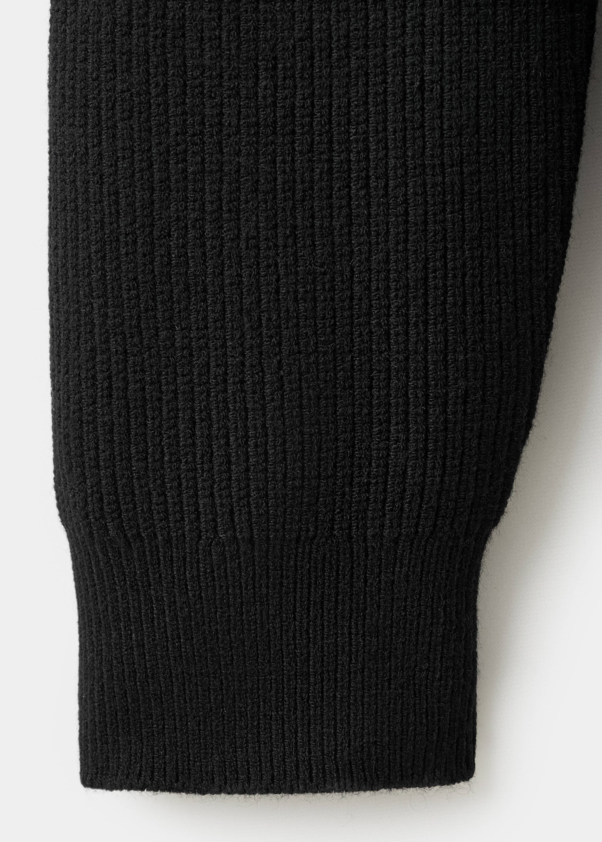 Knitted sweater with zip collar - Details of the article 0
