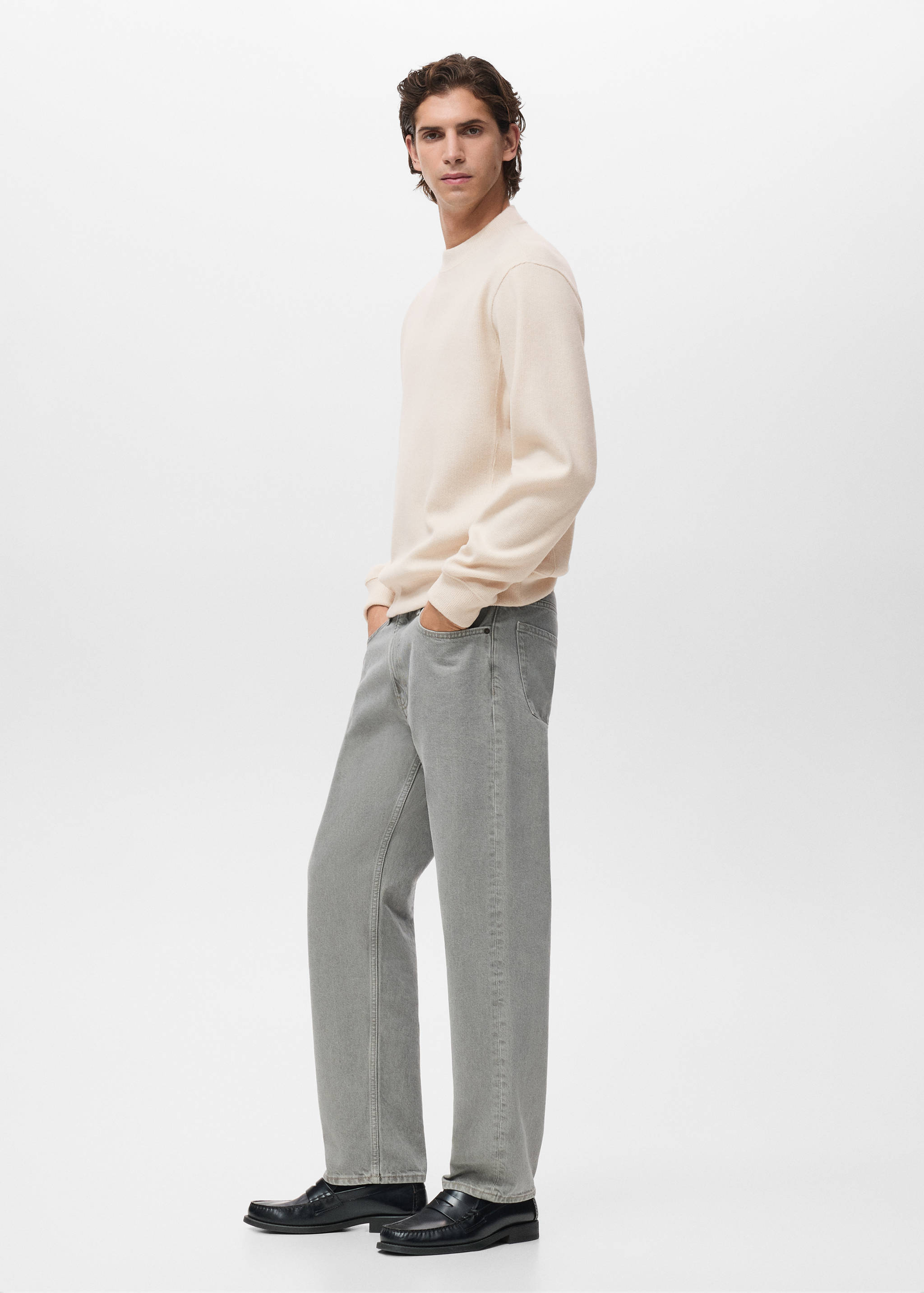 Regular Fit Sweatshirt aus Strick - Detail des Artikels 2