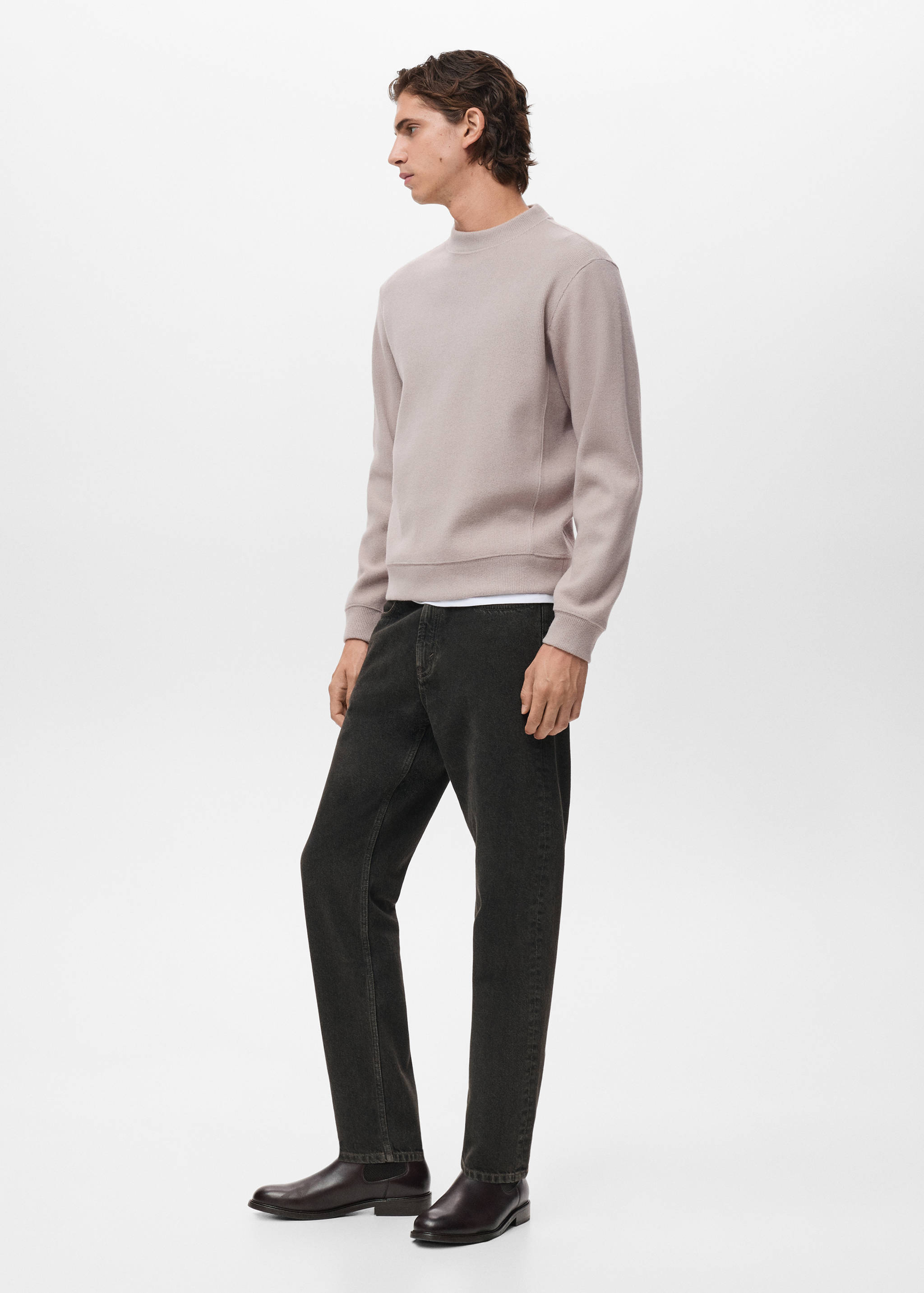 Regular Fit Sweatshirt aus Strick - Detail des Artikels 2