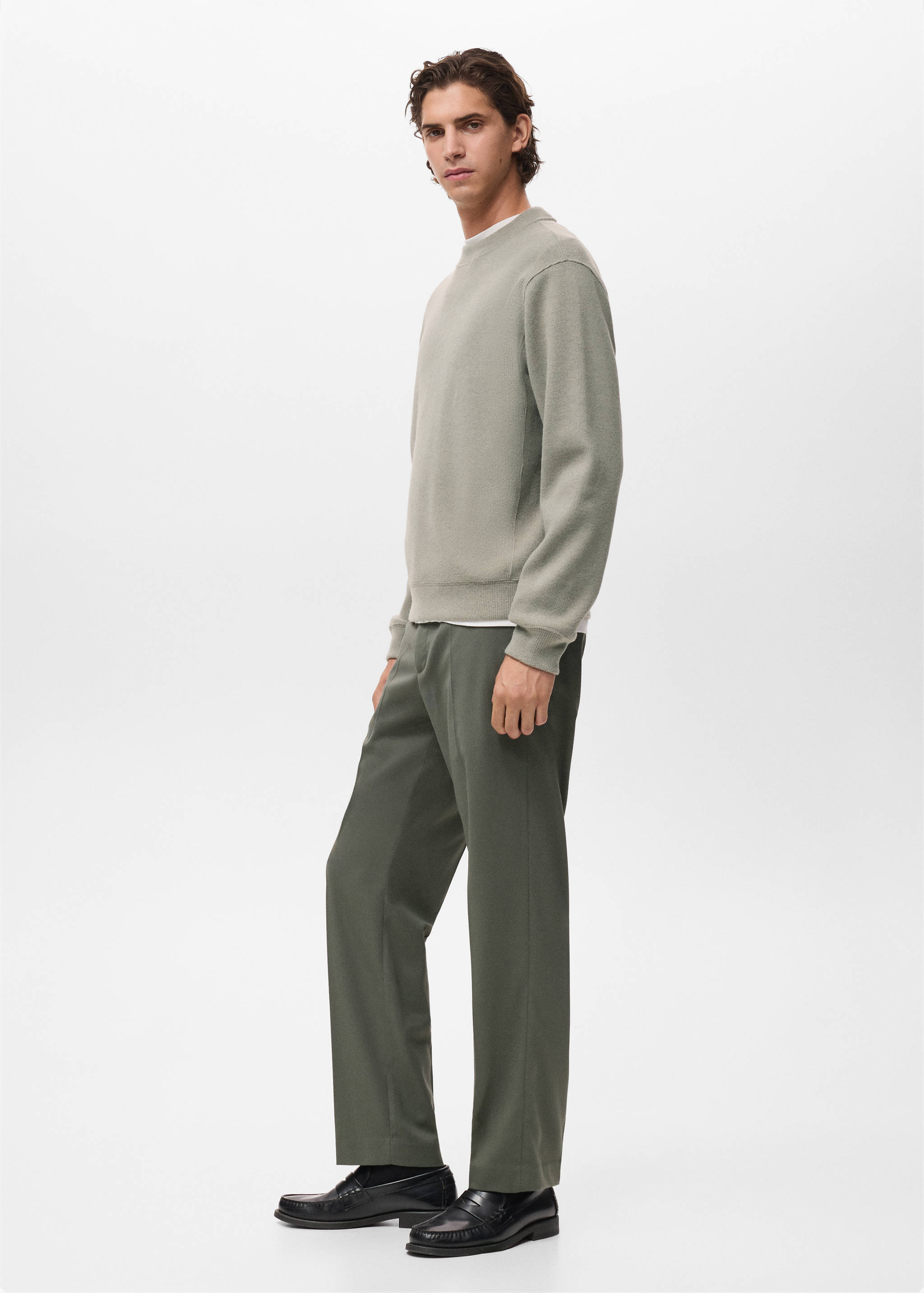 Regular Fit Sweatshirt aus Strick - Detail des Artikels 2