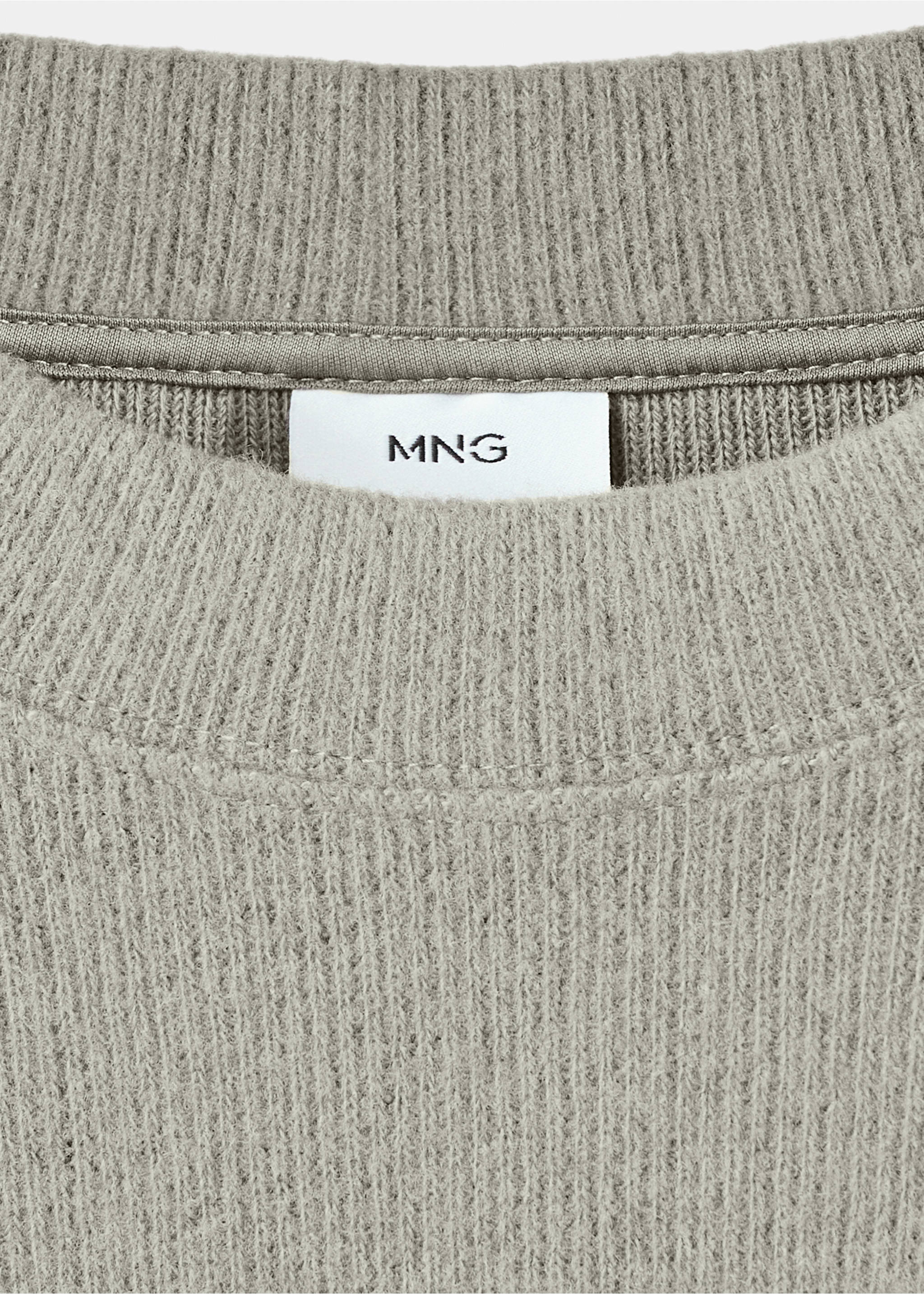 Regular Fit Sweatshirt aus Strick - Detail des Artikels 8, Pastellgrün. Ref: 17007902-00.