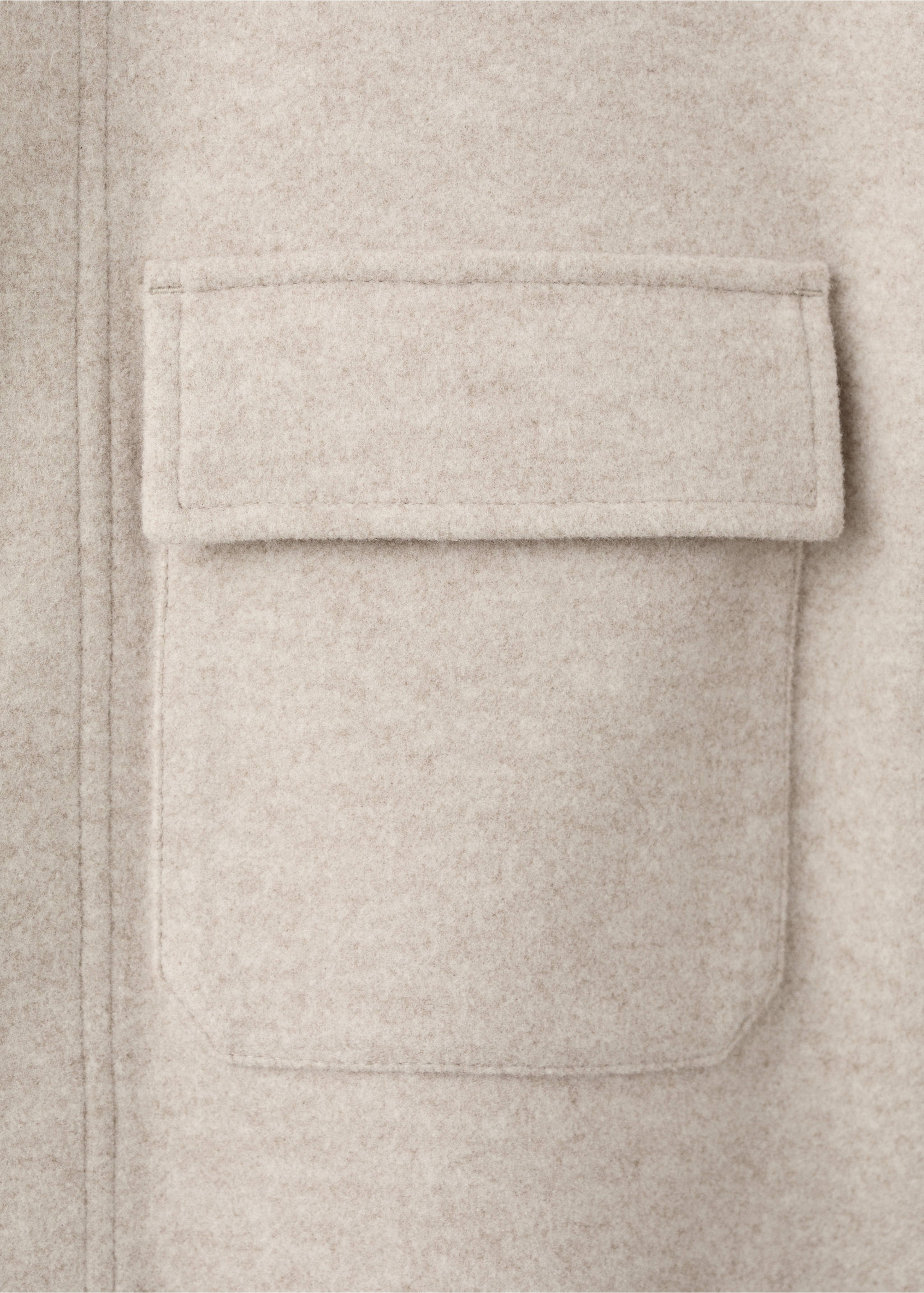 Sobrecamisa franela bolsillos - Detalle del artículo 0, Arena. Ref: 17007904-00.