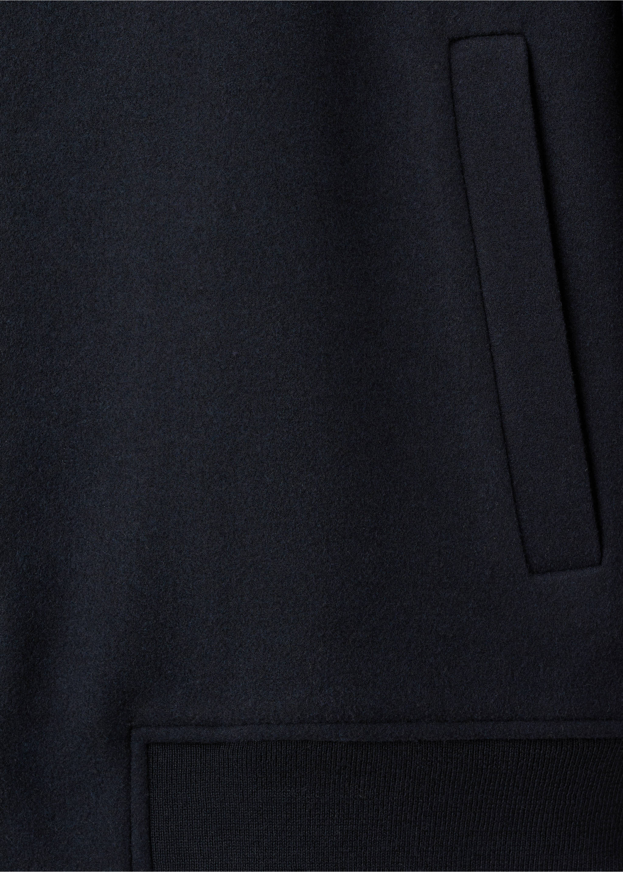 Bomber hoodie with zip - Details of the article 0, Navy. Ref: 17007905-00.