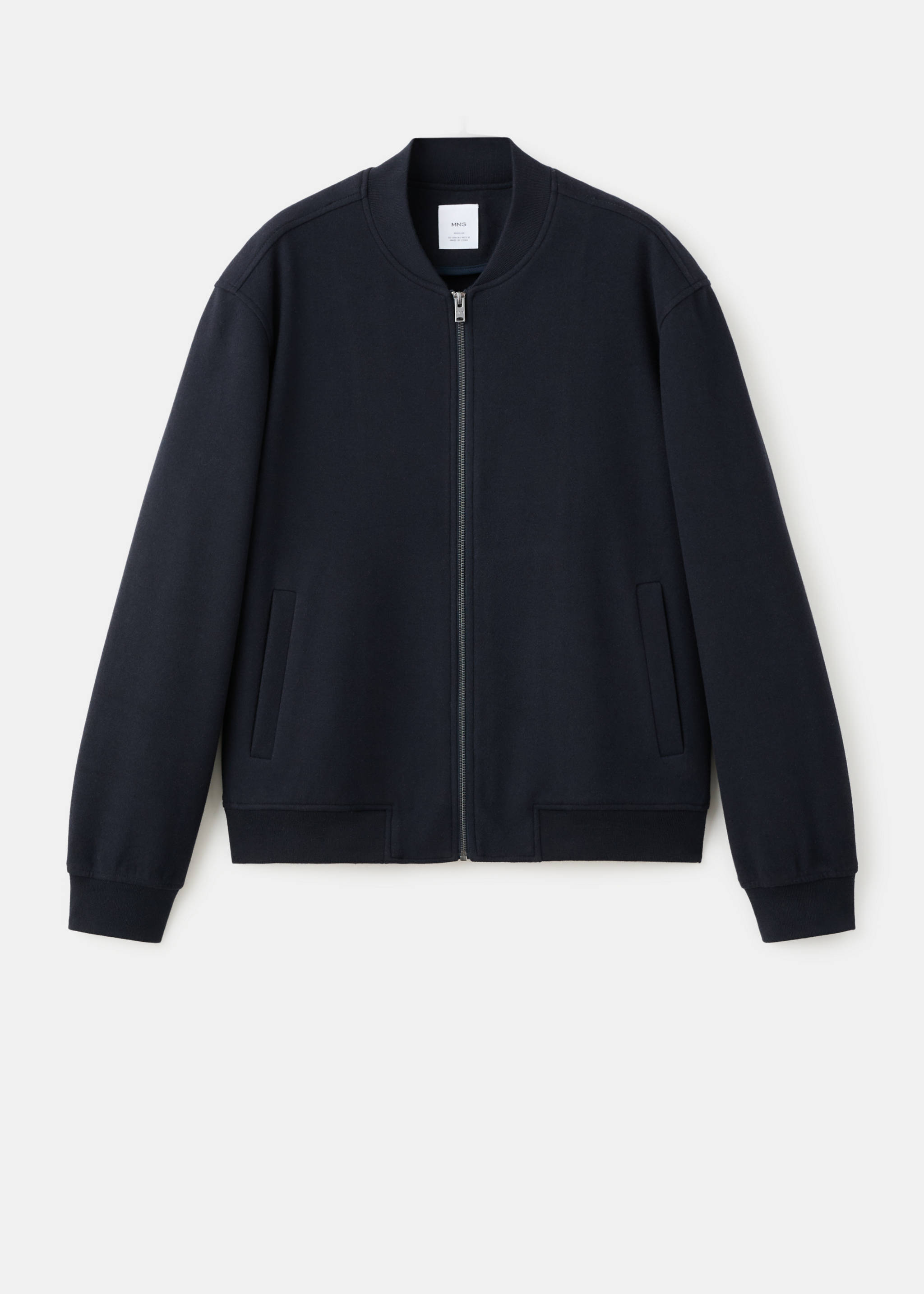 Bomber hoodie with zip - Article without model