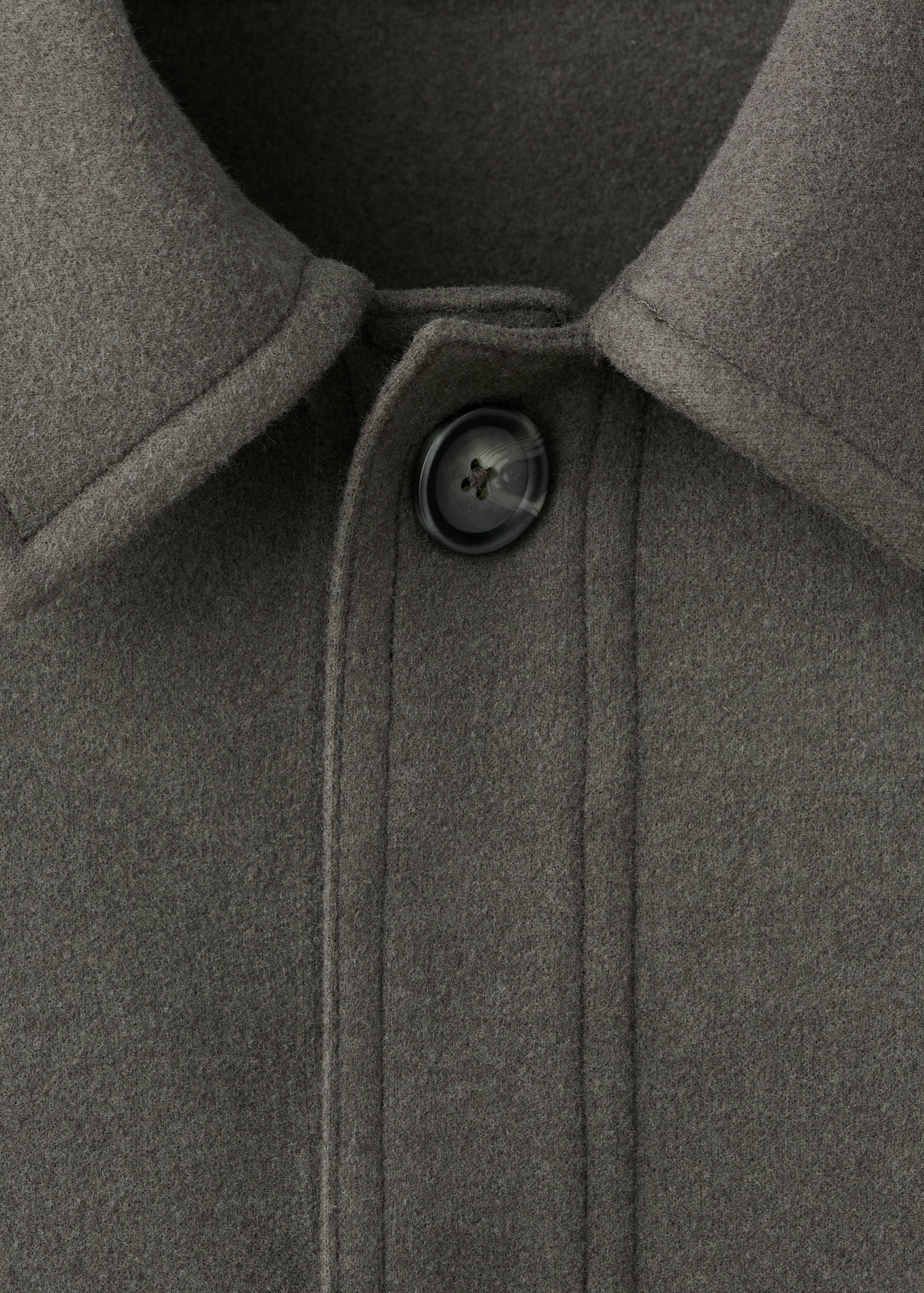 Regular fit flannel overshirt - Details of the article 8