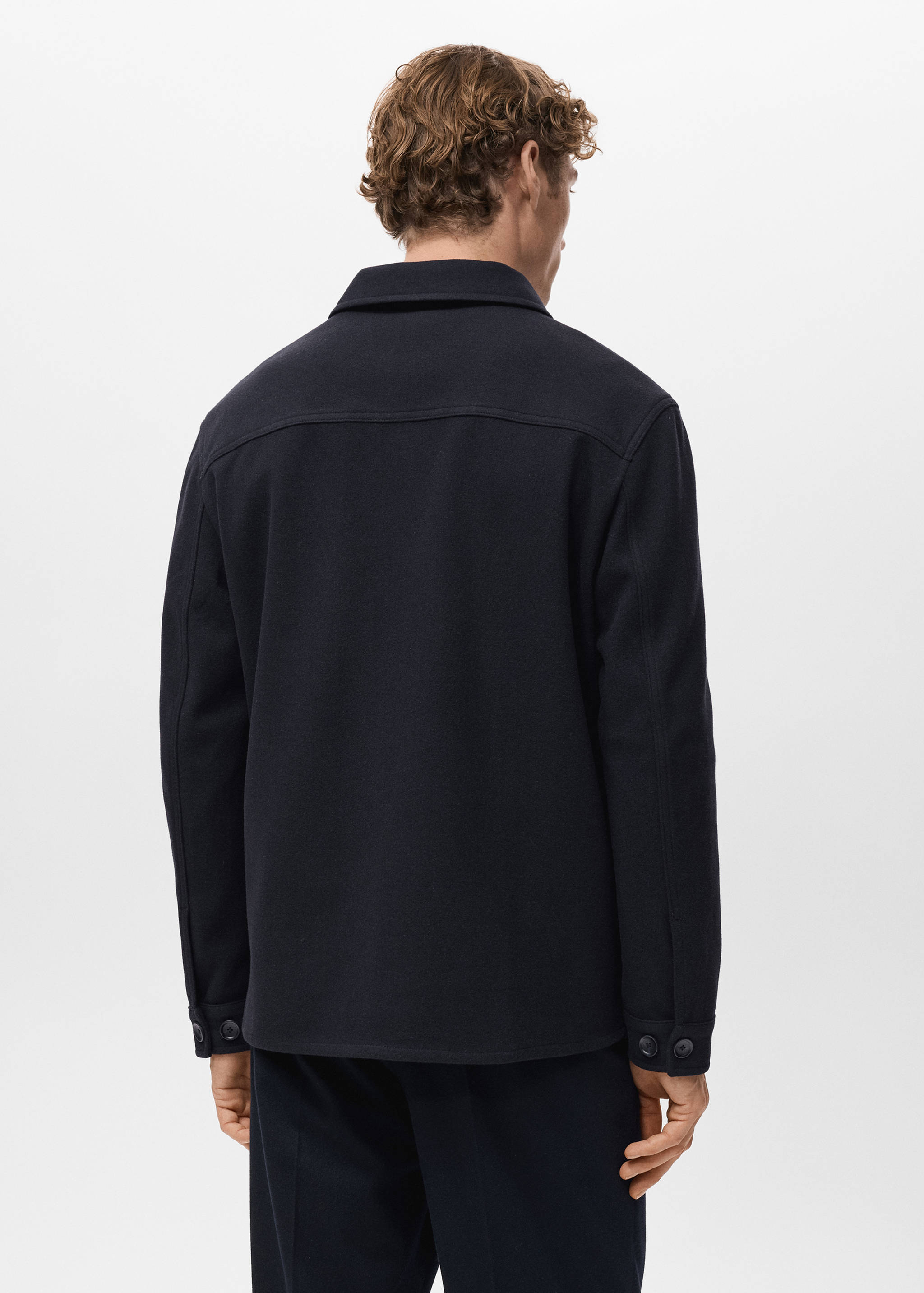 Regular fit flannel overshirt - Reverse of the article