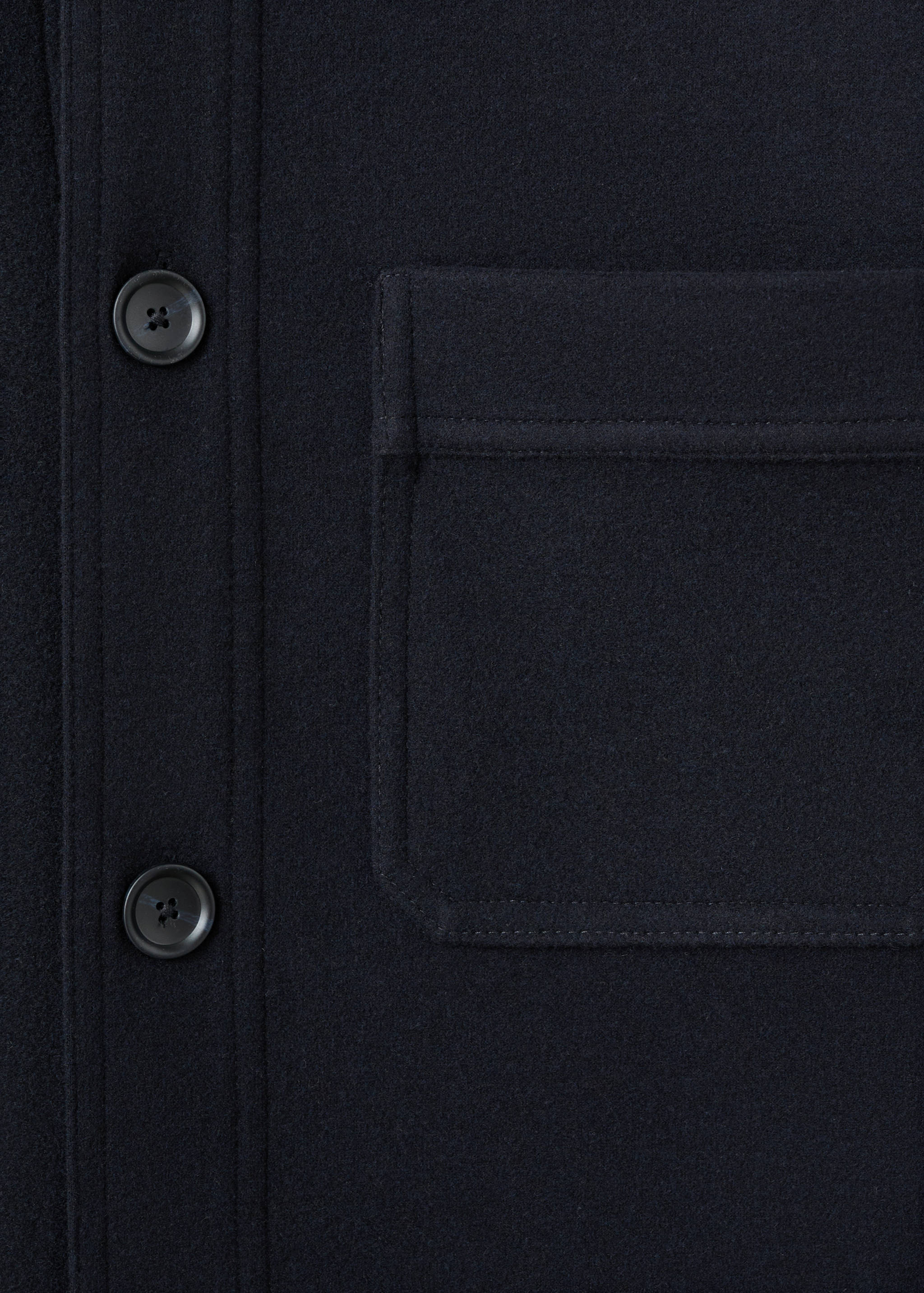 Regular fit flannel overshirt - Details of the article 0