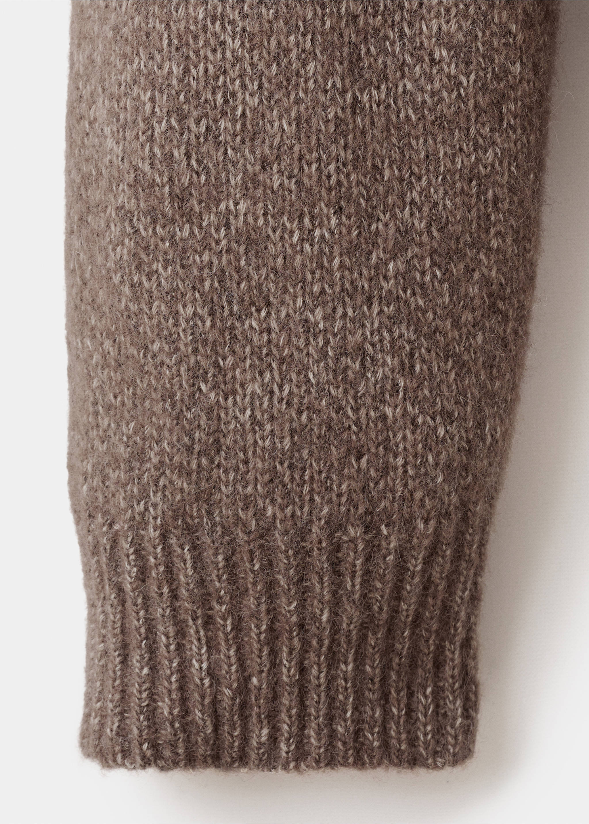 Fine-knit wool-blend sweater - Details of the article 0, Medium Brown. Ref: 17007908-00.
