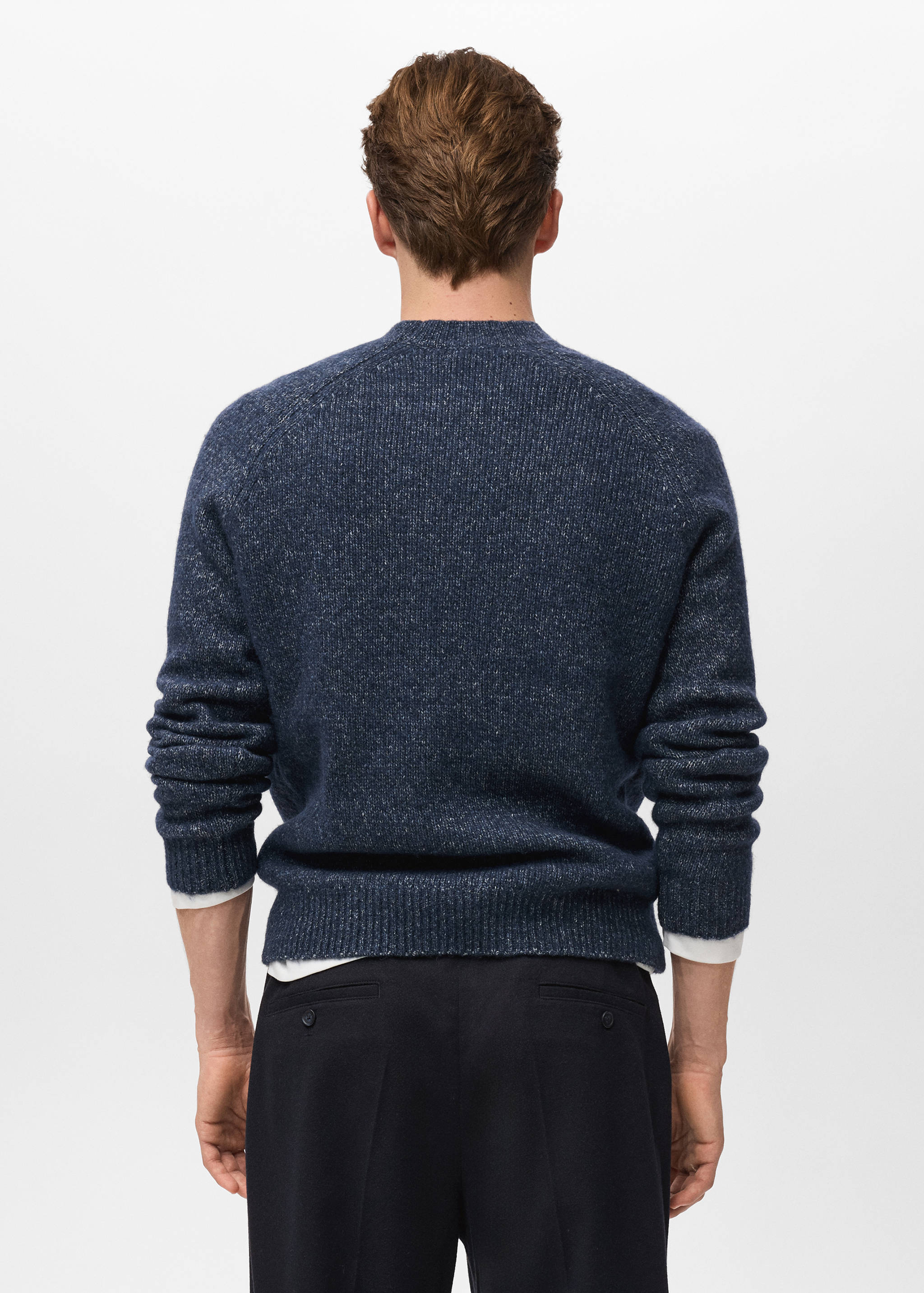Fine-knit wool-blend sweater - Reverse of the article