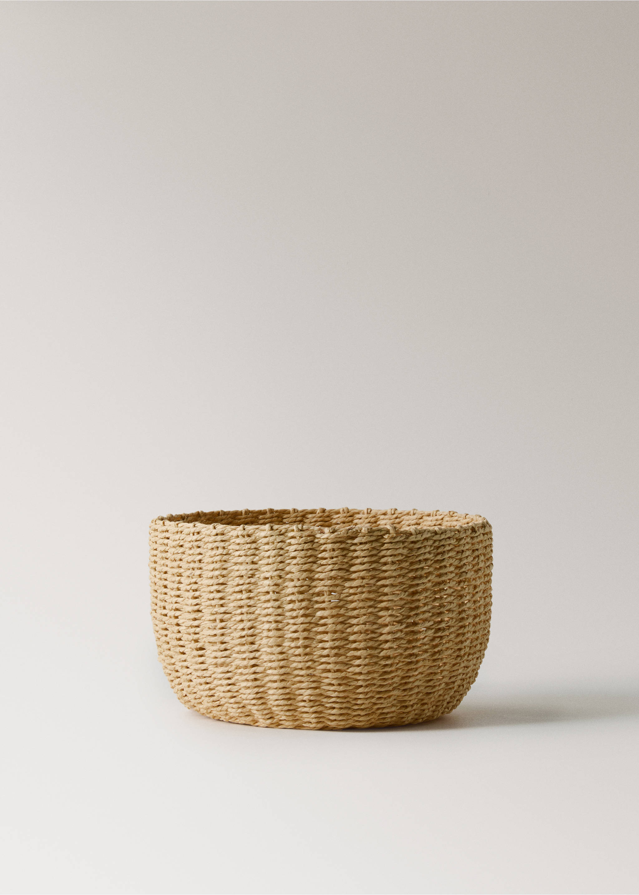 Round paper basket - Article without model, White. Ref: 17008279-00.
