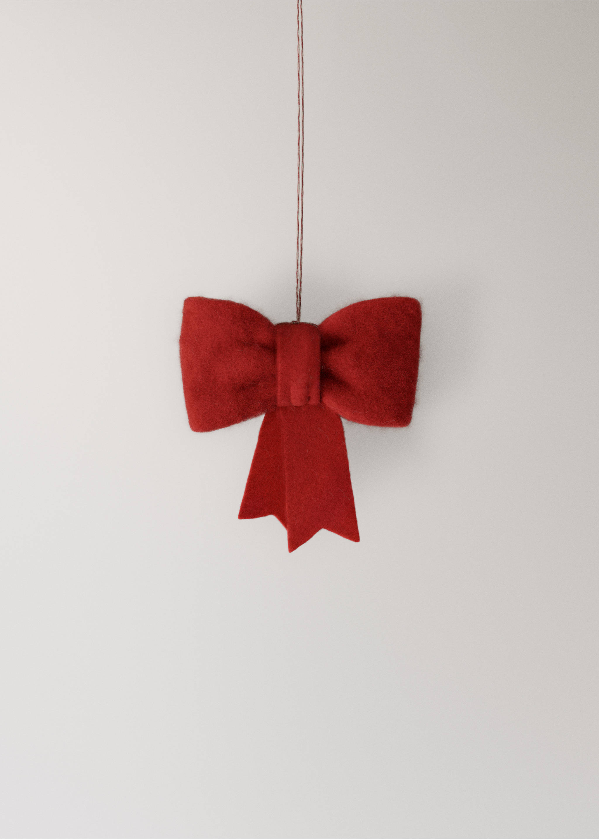 Felt bow decorations - Details of the article 1, Red. Ref: 17008296-00.