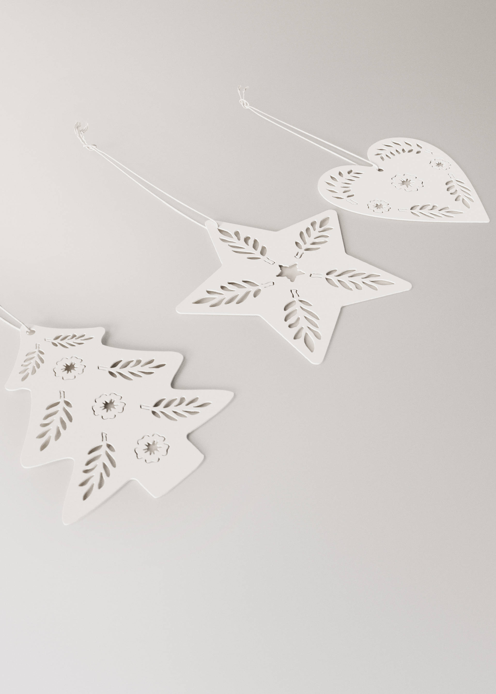 Weihnachtsbaumanhänger aus Papier, 9 Stk - Detail des Artikels 1
