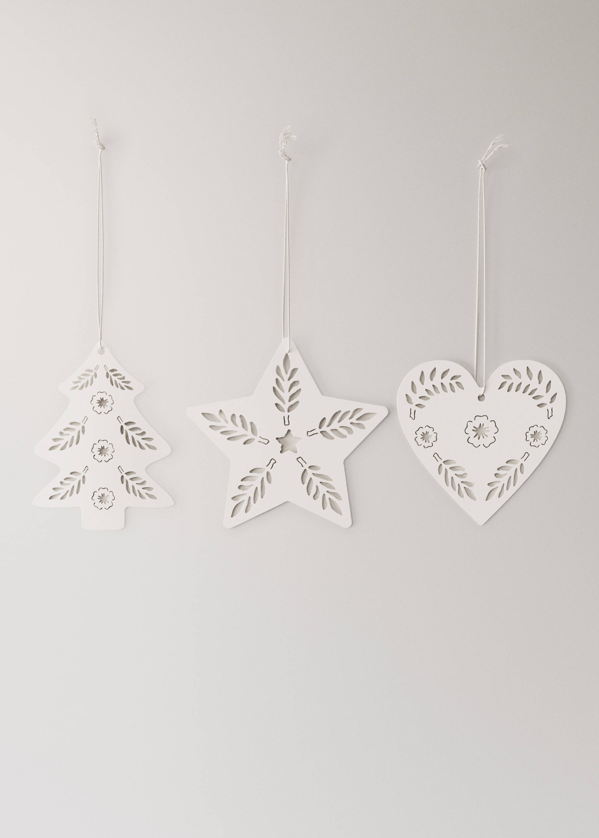 Weihnachtsbaumanhänger aus Papier, 9 Stk - Artikel ohne Model