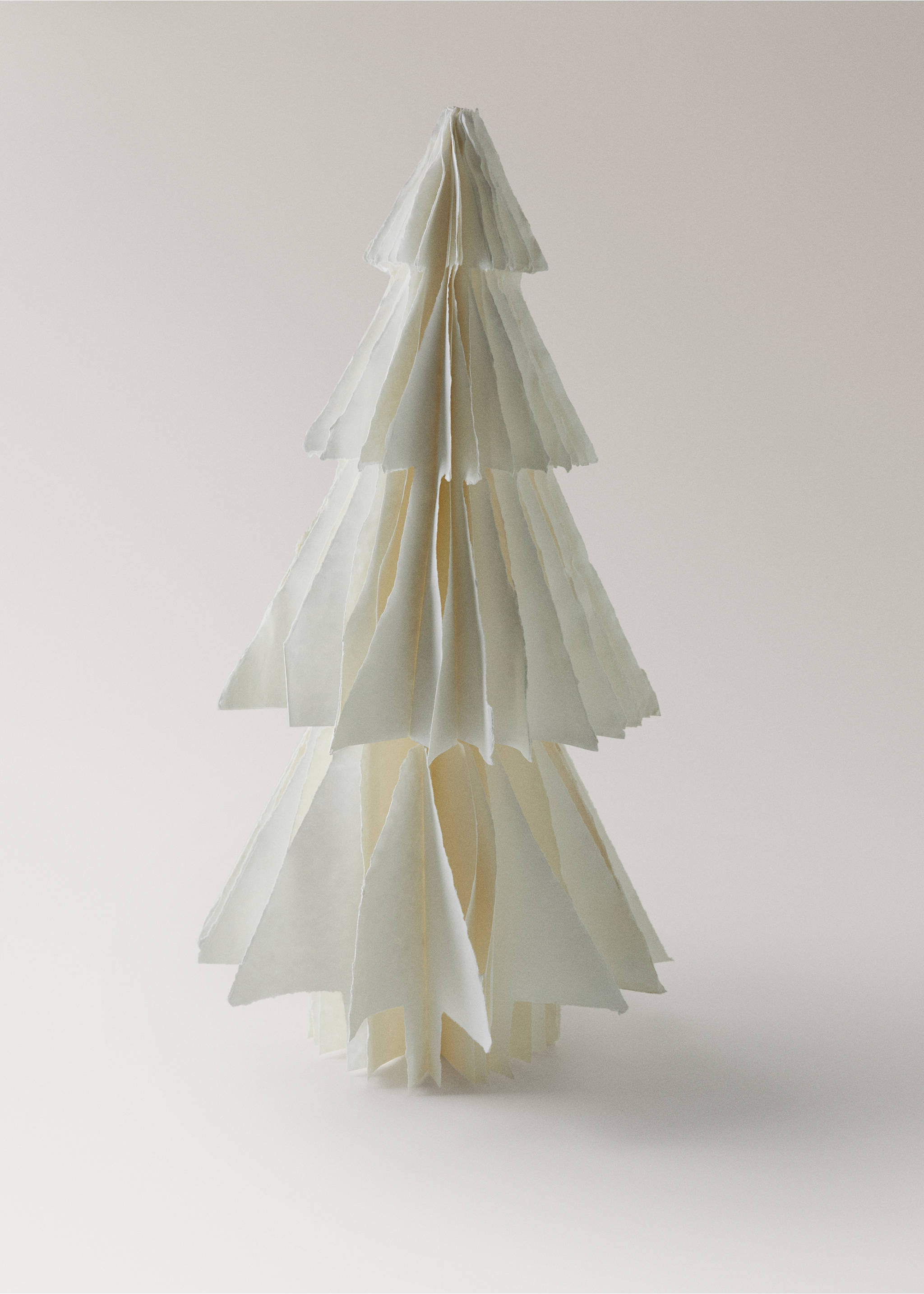 Arbre de Nadal de paper gran 80 cm - Detall de l'article 1, Cru. Ref: 17008340-00.