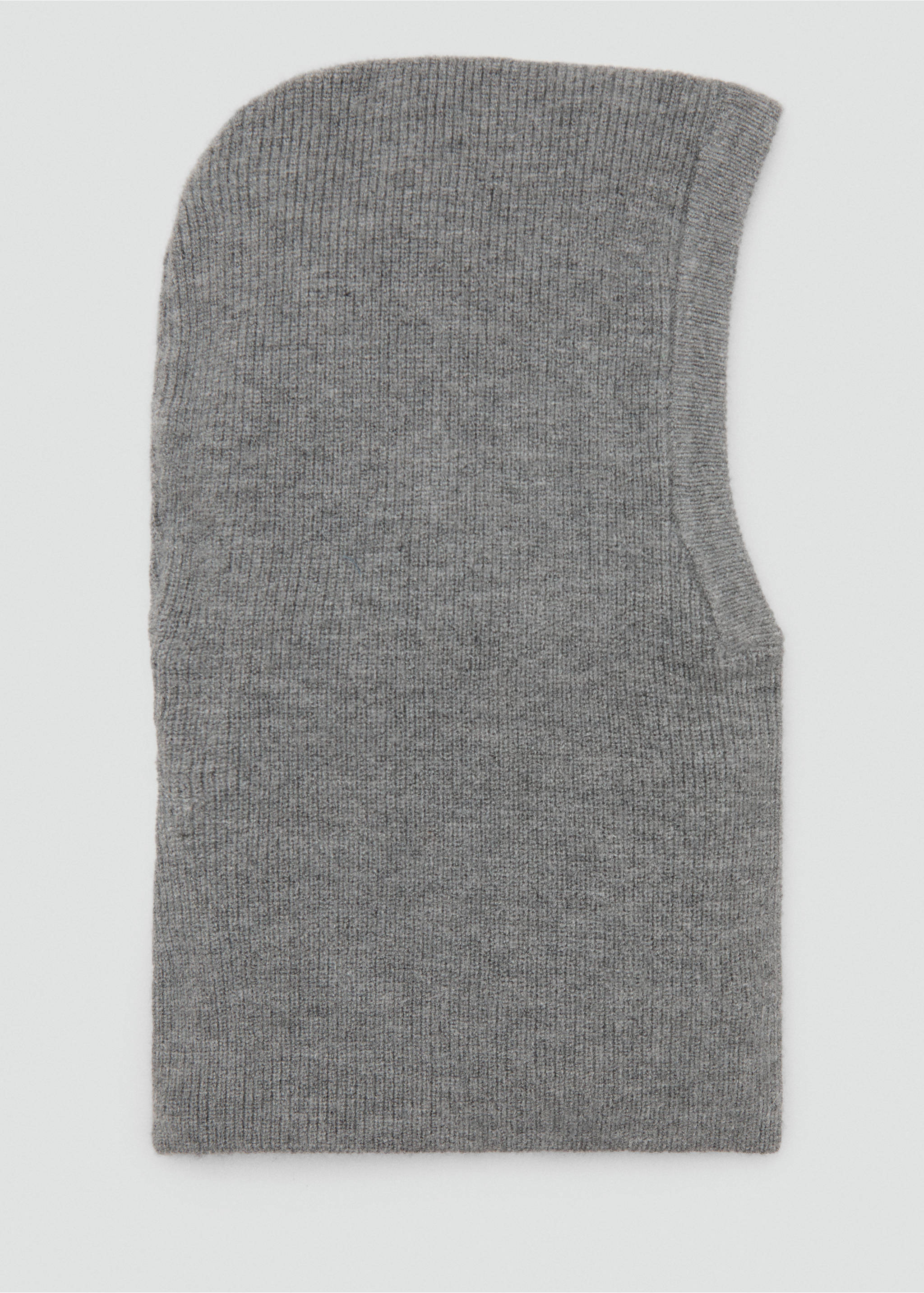 Knitted balaclava - Article without model, Medium Heather Grey. Ref: 17008634-00.