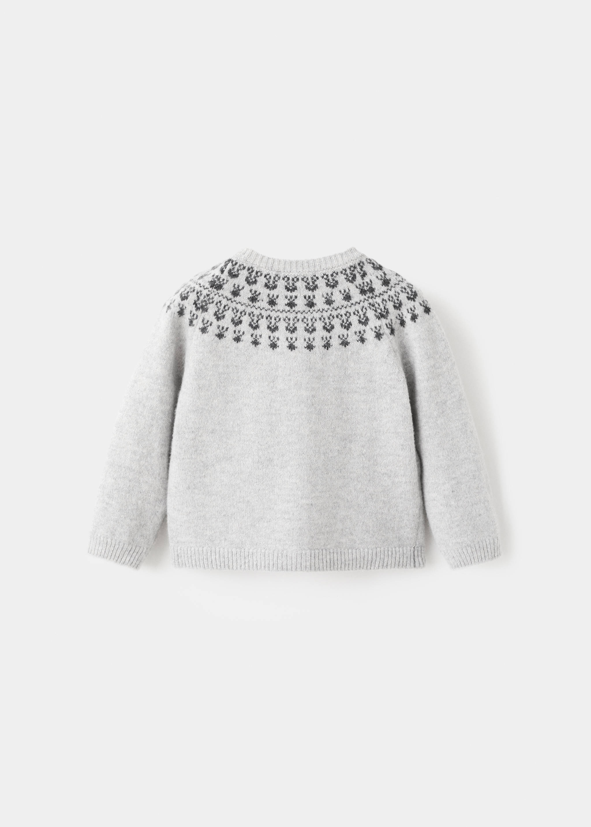 Cardigan punto cenefa - Reverso del artículo