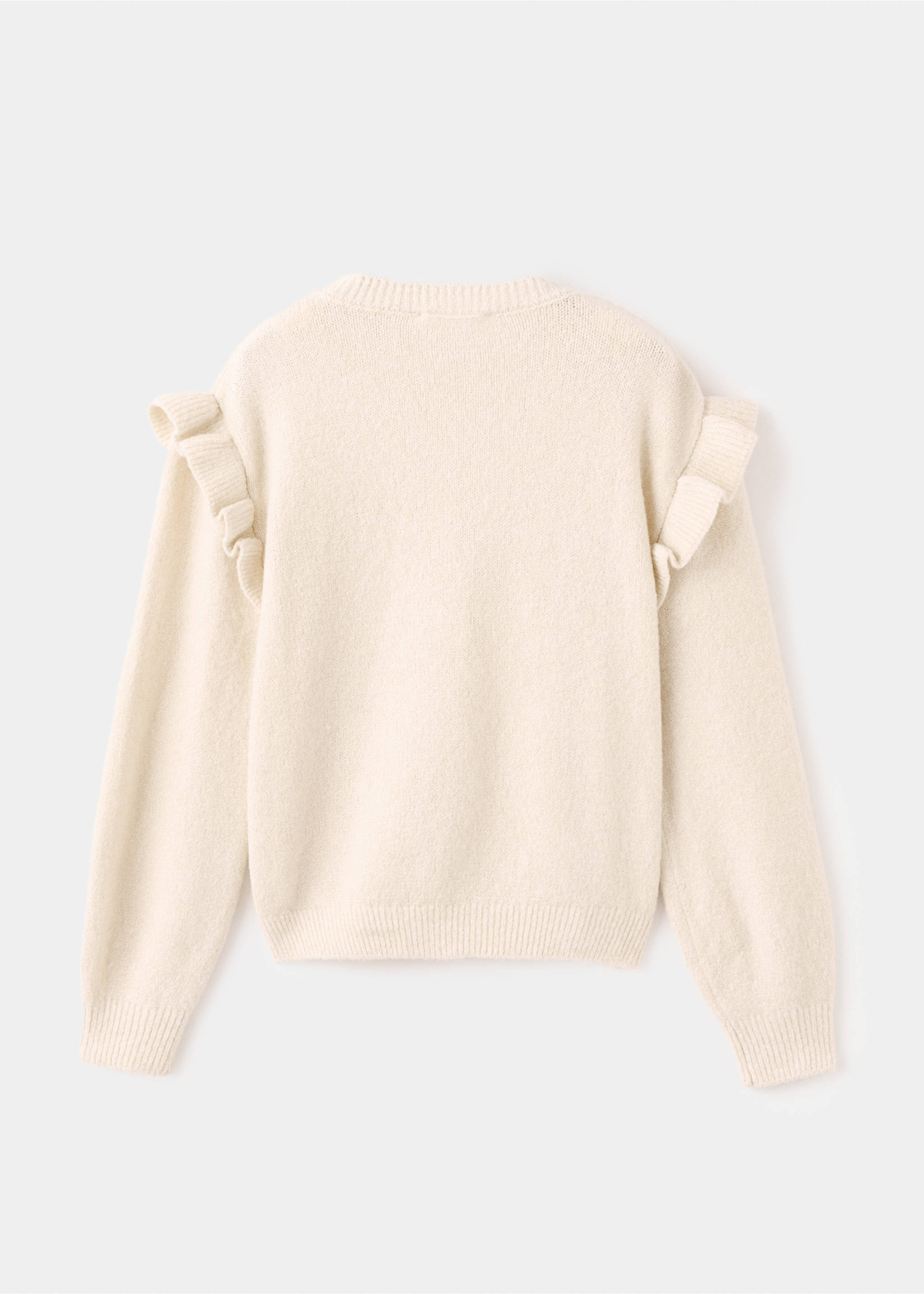 Jersey volantes brillo - Reverso del artículo, Beige. Ref: 17009106-00.