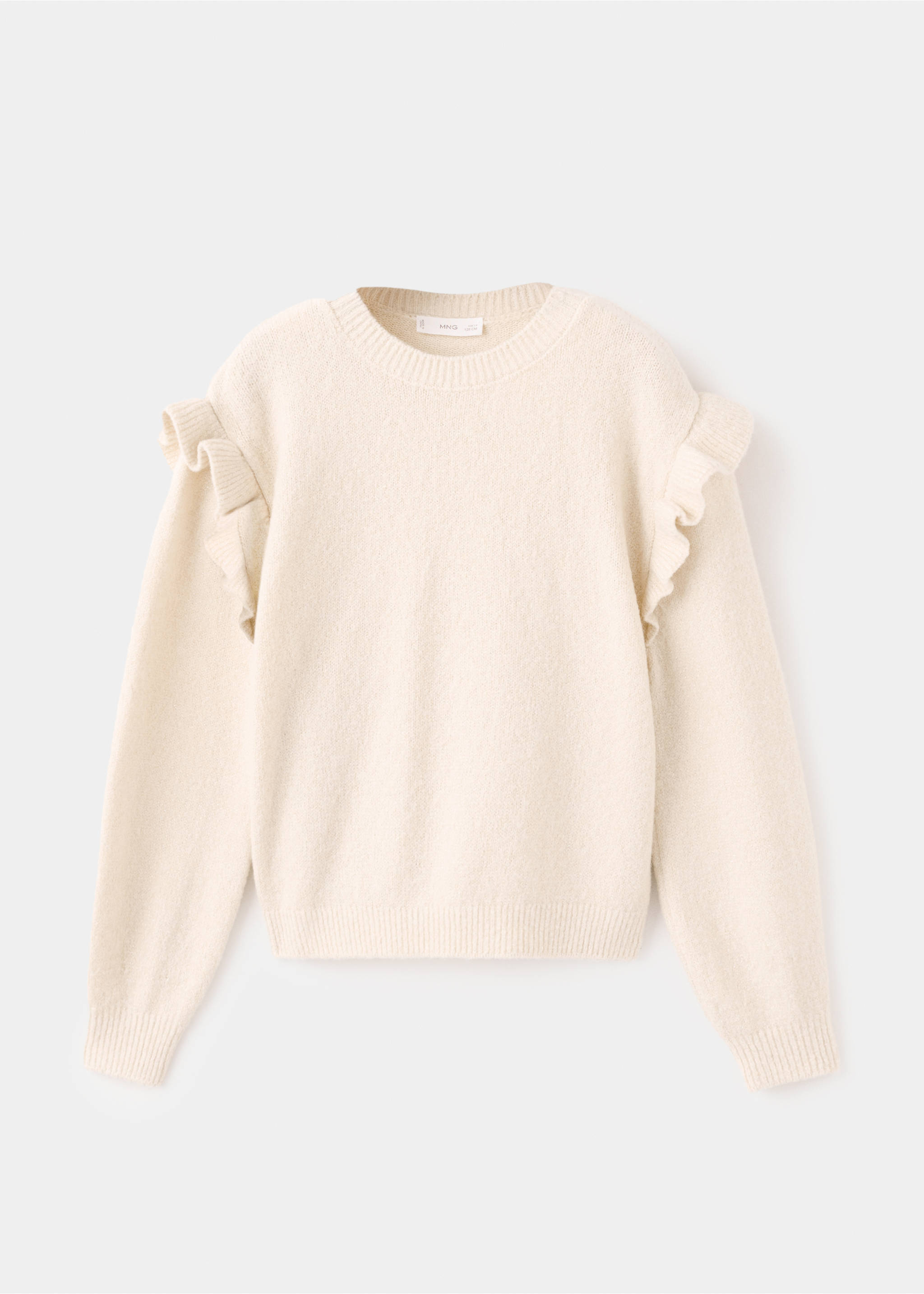 Jersey volantes brillo - Artículo sin modelo, Beige. Ref: 17009106-00.