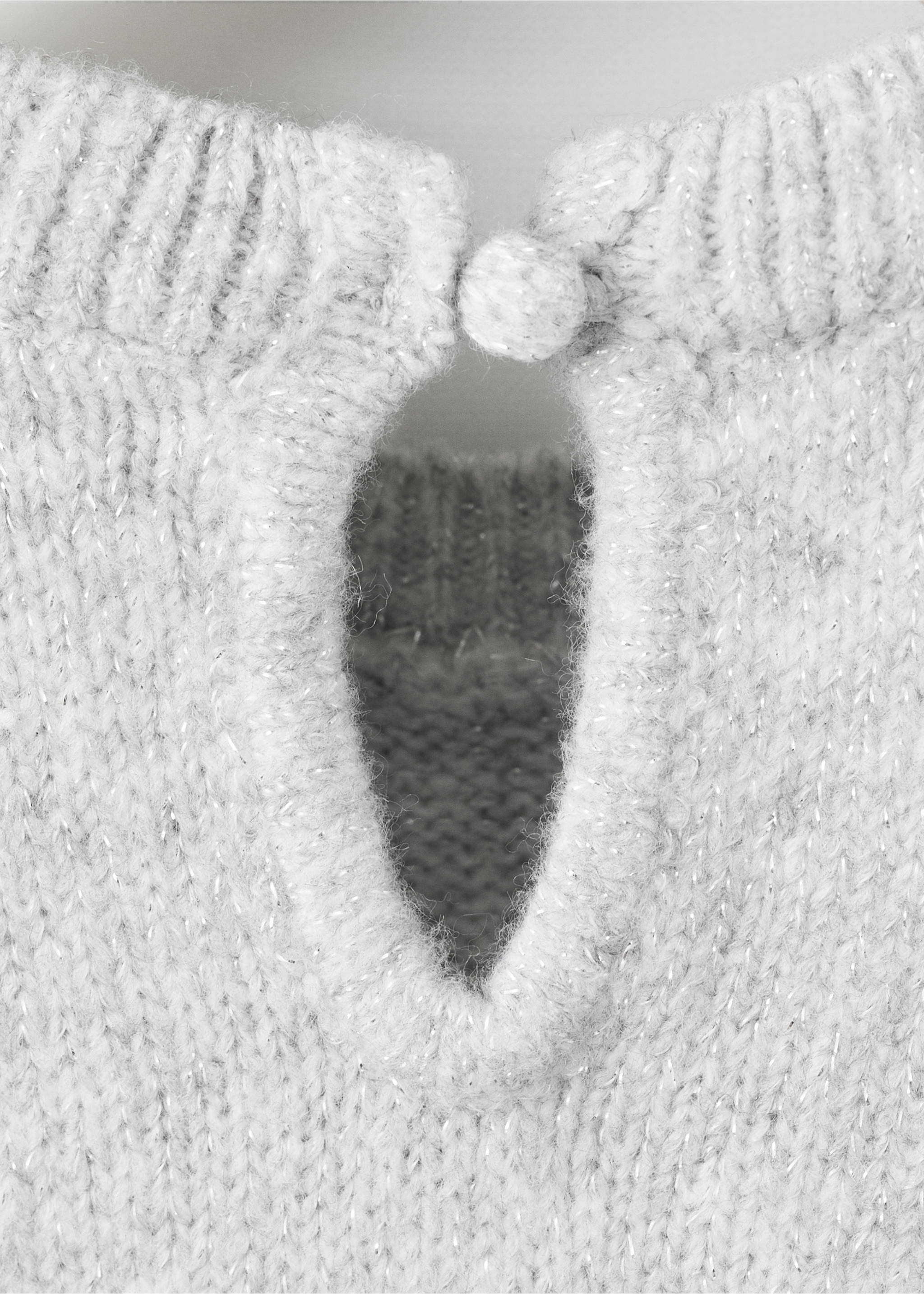 Jersey lúrex volantes - Detalle del artículo 0, Gris claro vigoré. Ref: 17009110-00.