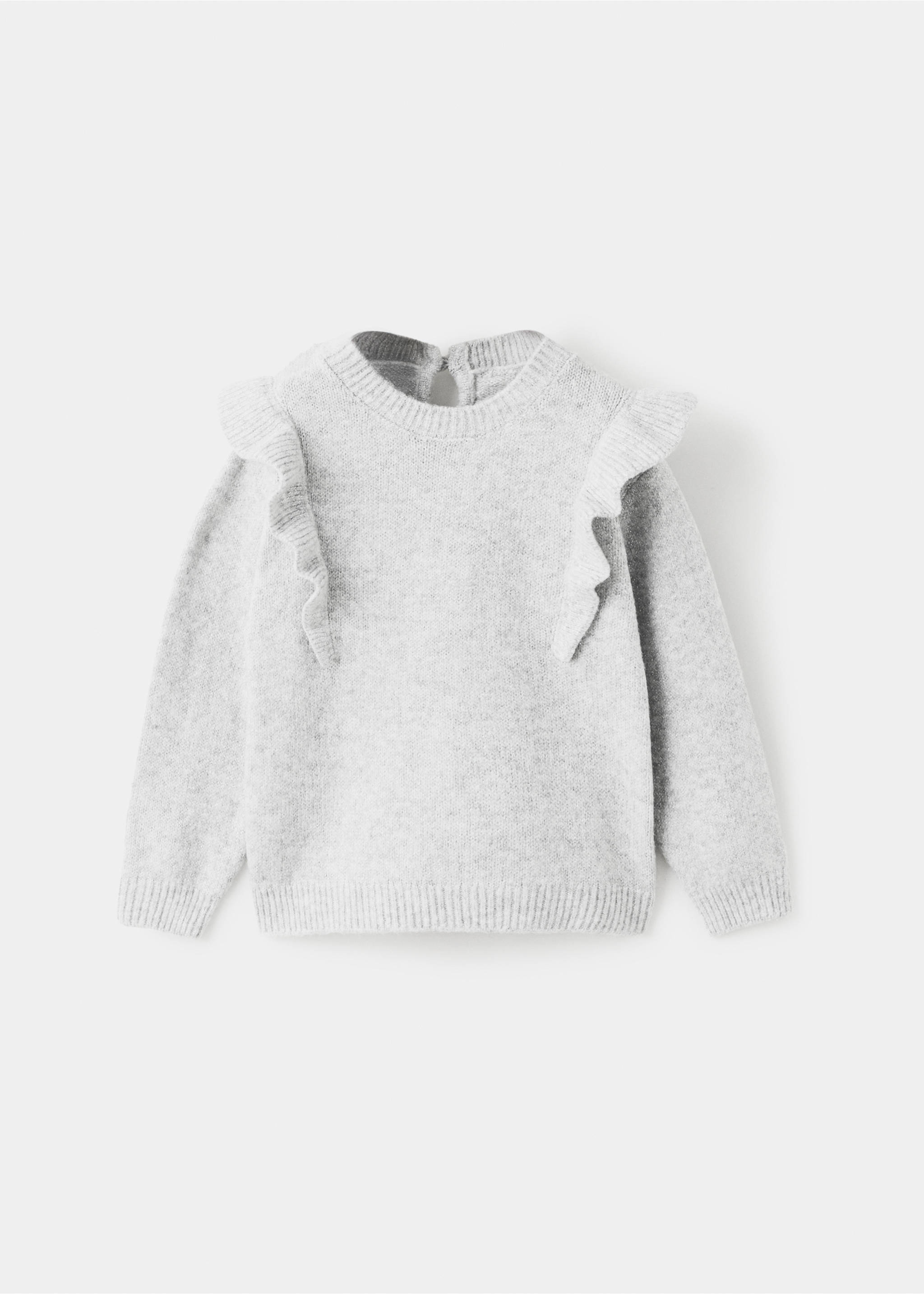 Jersey lúrex volantes - Artículo sin modelo, Gris claro vigoré. Ref: 17009110-00.