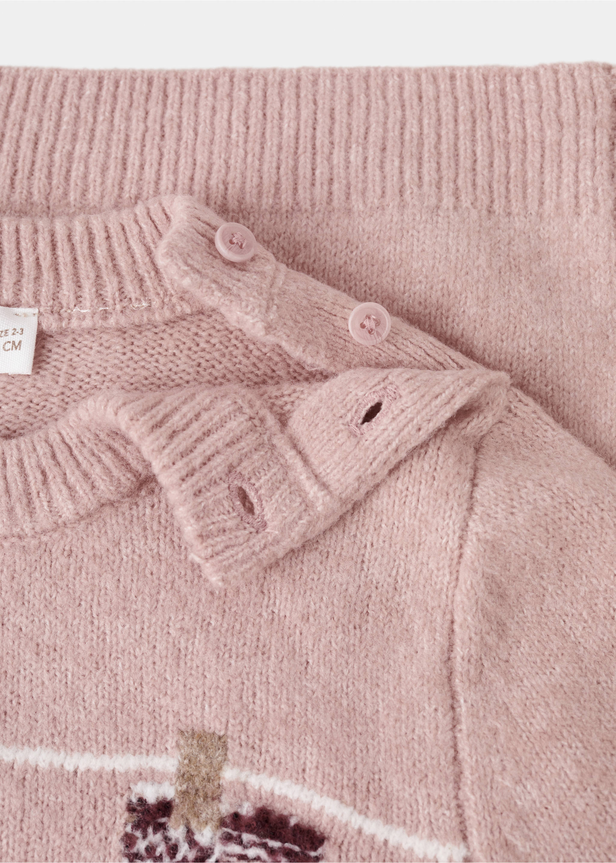 Jersey punto bordado - Detalle del artículo 0, Rosa. Ref: 17009111-00.