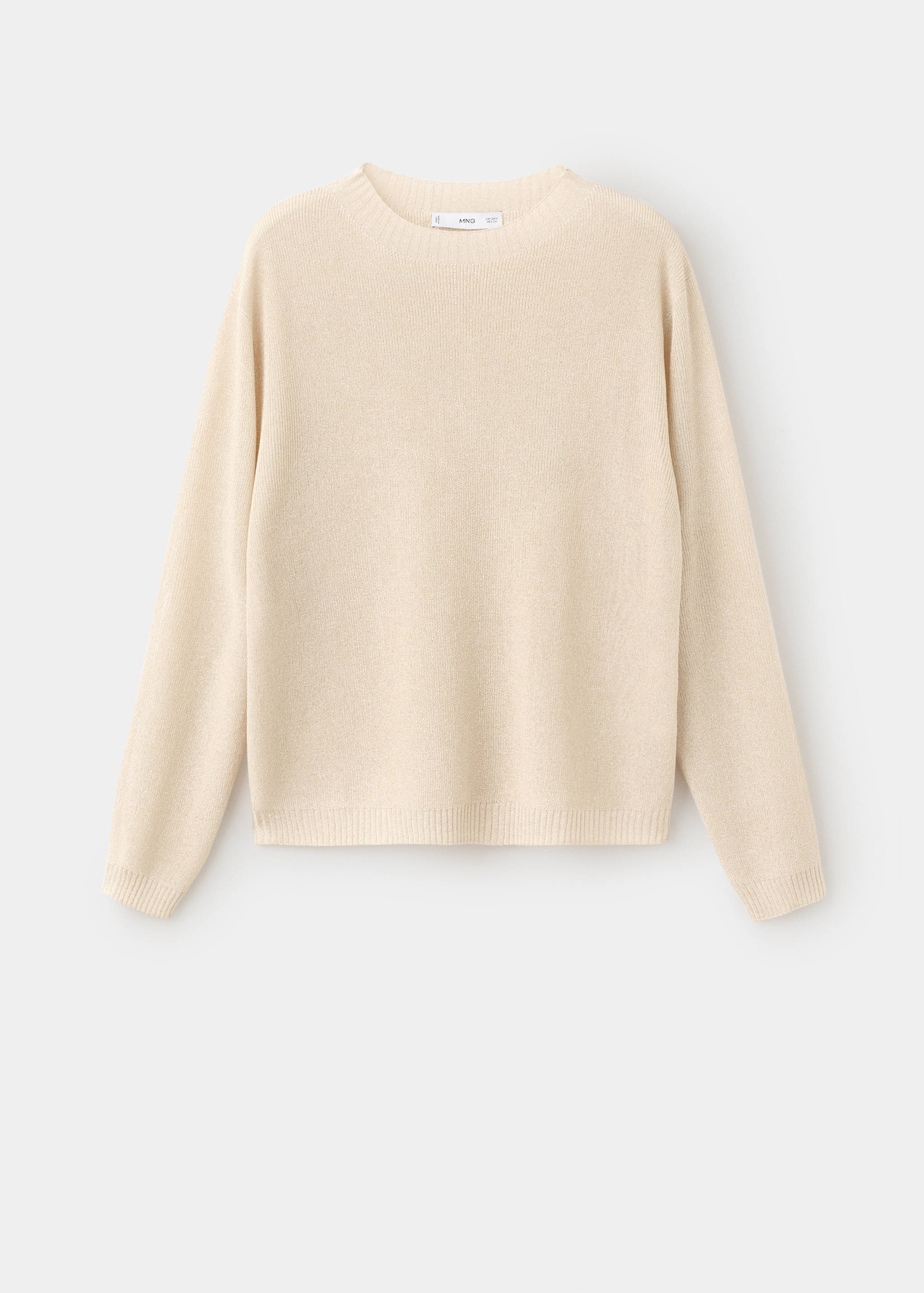 Fine-knit lurex sweater - Article without model