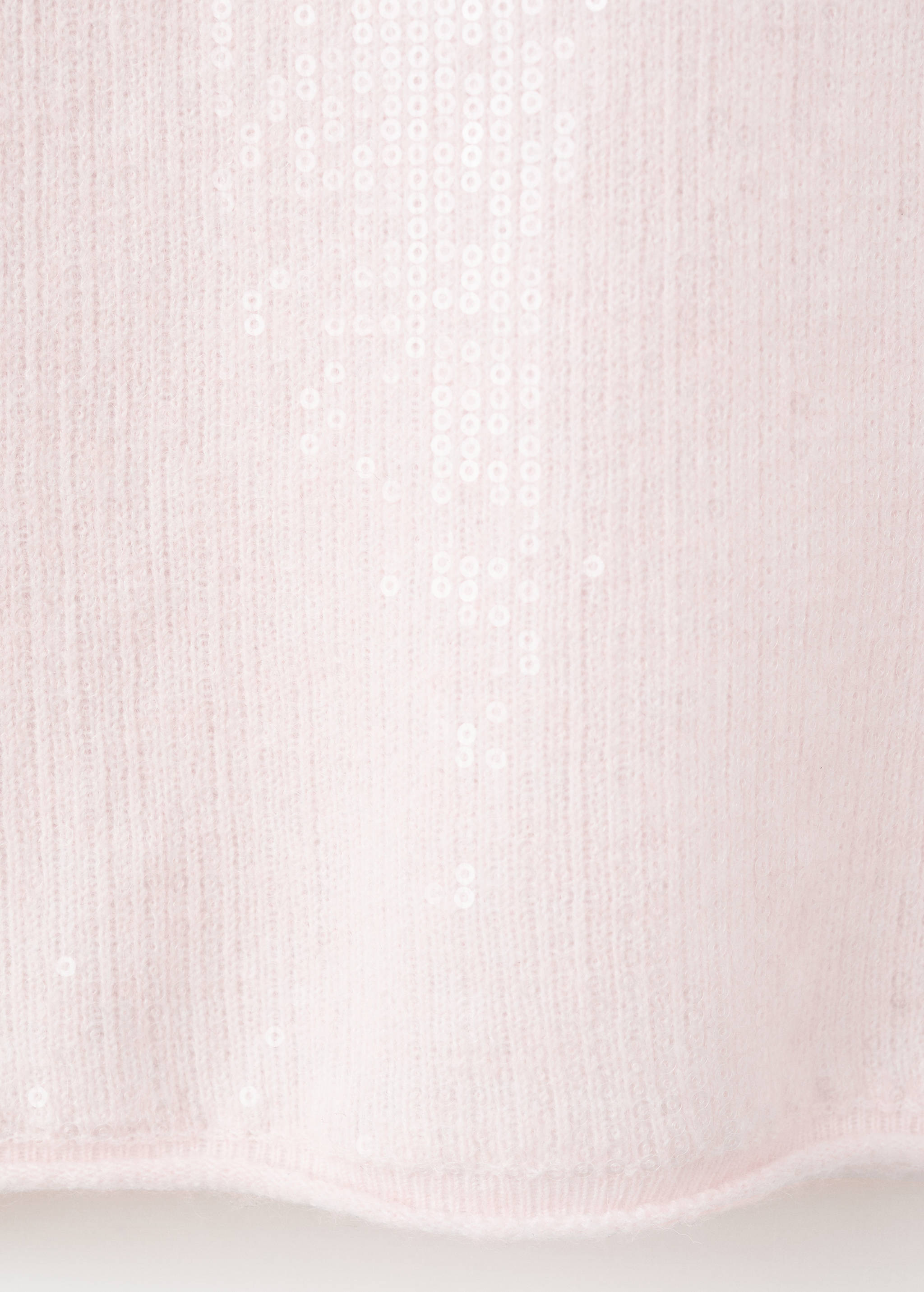 Short-sleeved sequin sweater - Details of the article 0
