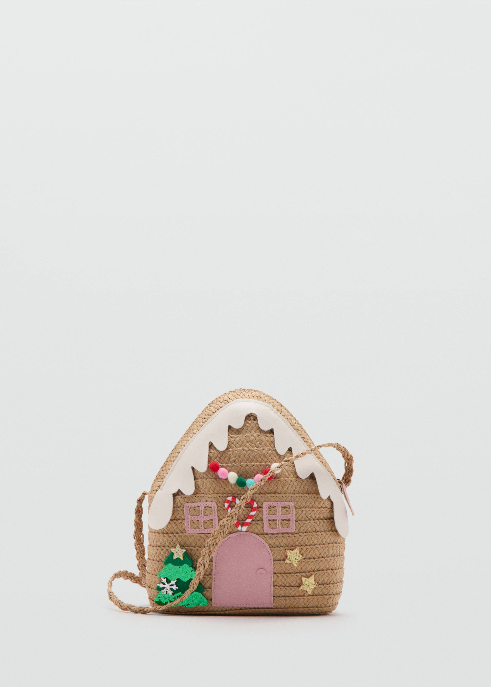 Tasche mit Weihnachtsmotiven - Artikel ohne Model, Sandfarben. Ref: 17009211-00.