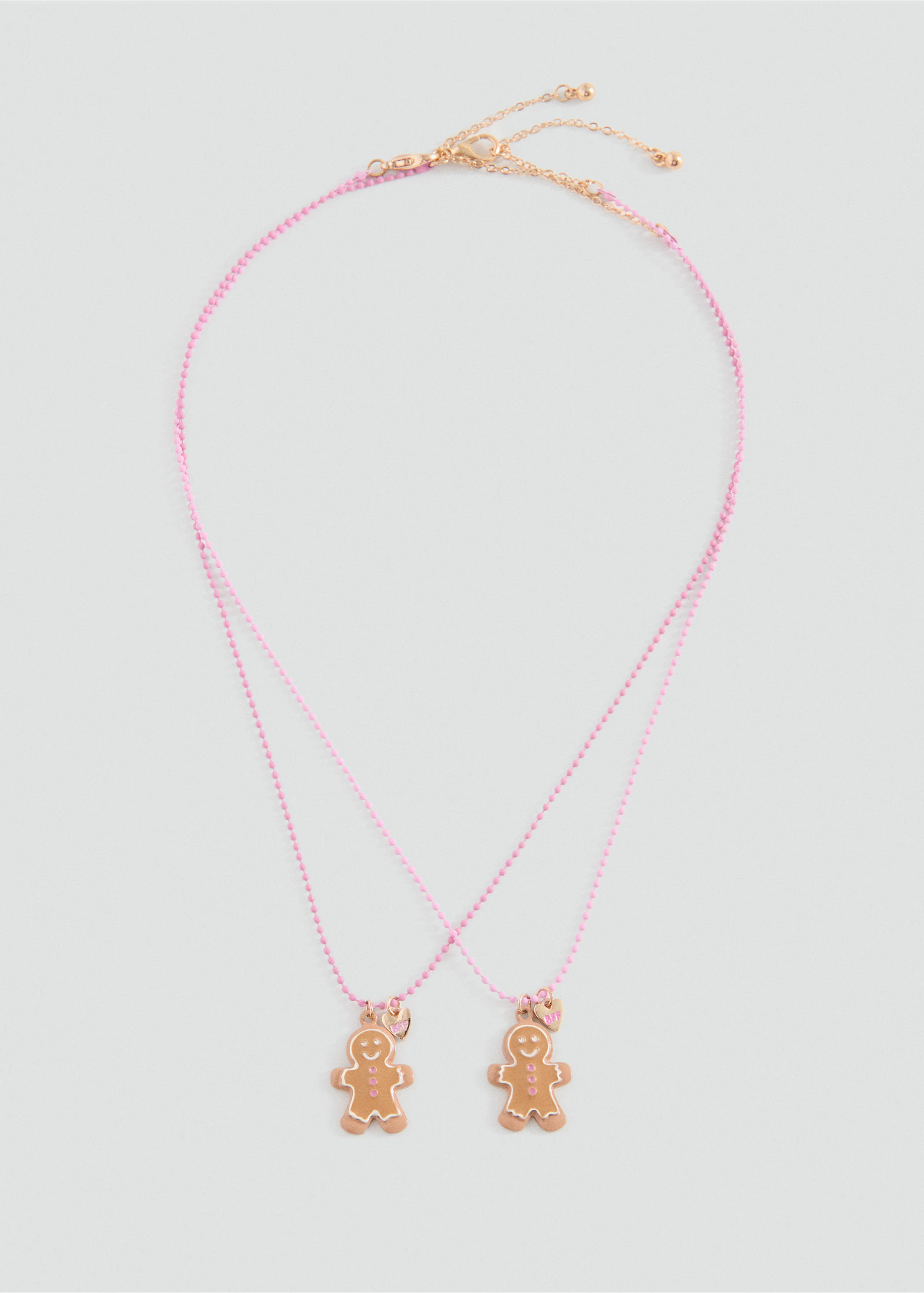Pack of 2 Christmas necklaces - Article without model, Pale Pink. Ref: 17009212-00.