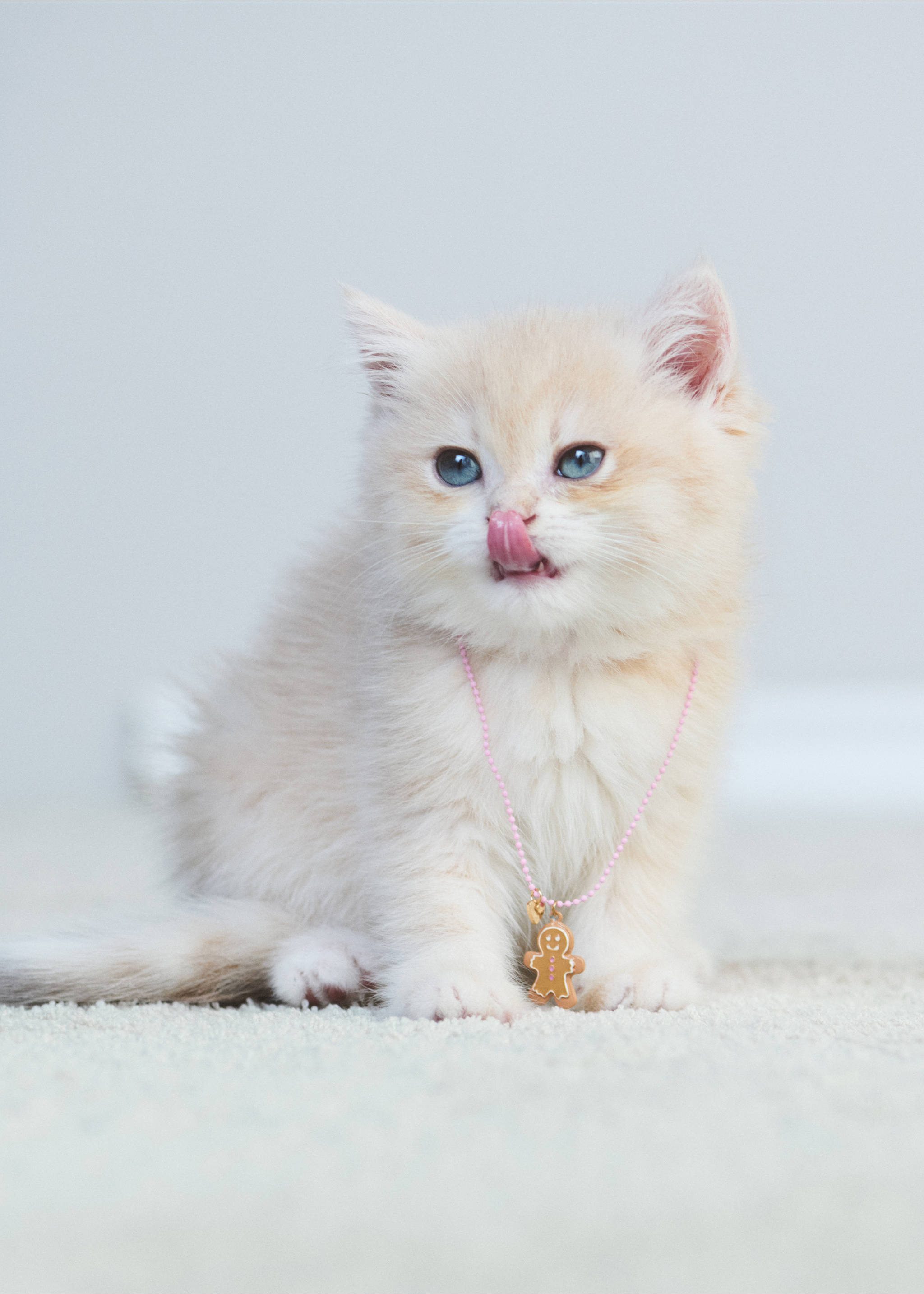 Pack of 2 Christmas necklaces - Details of the article 5, Pale Pink. Ref: 17009212-00.