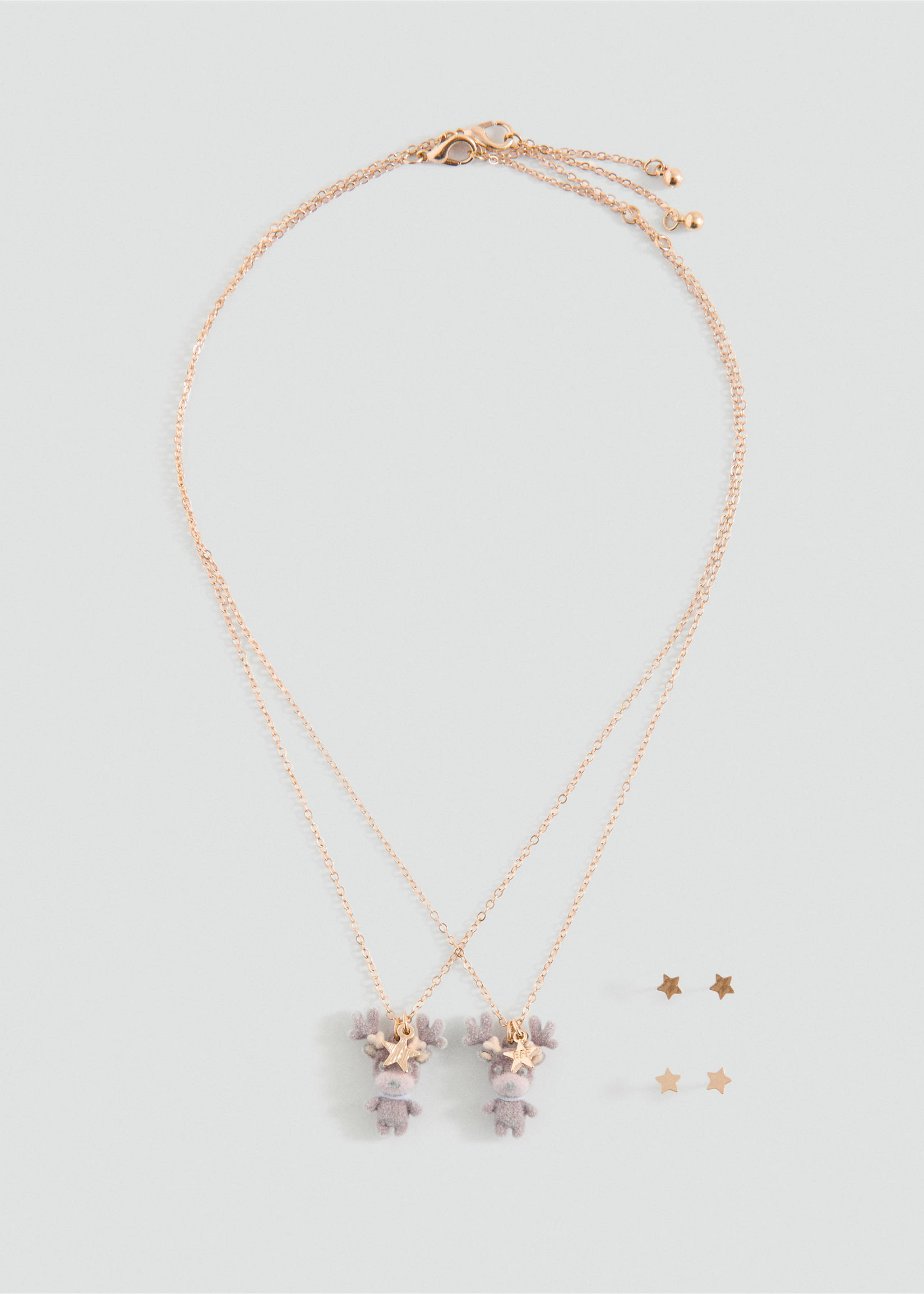 Necklace and earrings set - Article without model, Gold. Ref: 17009213-00.