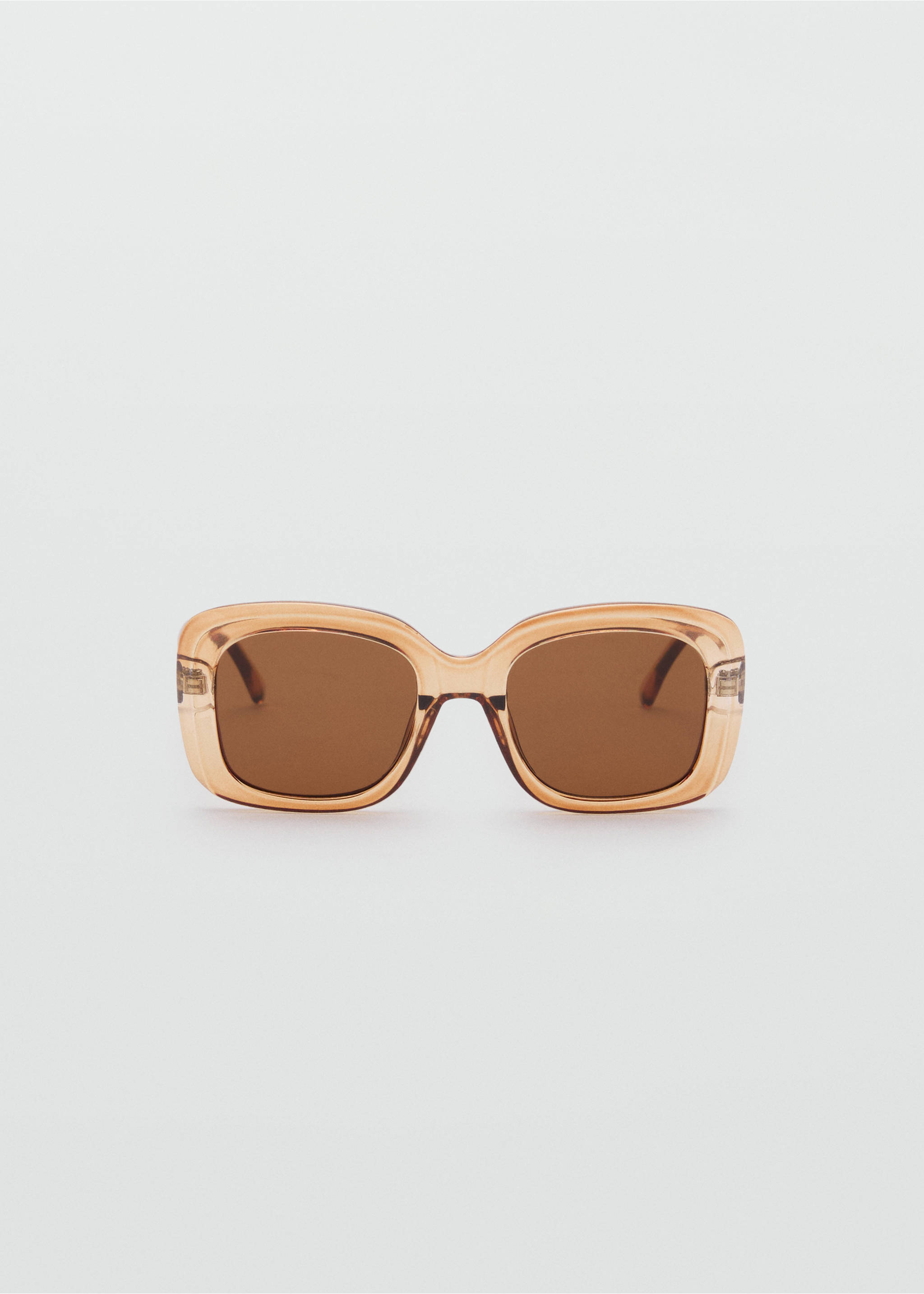 Squared frame sunglasses - Article without model, Peach. Ref: 17011127-00.