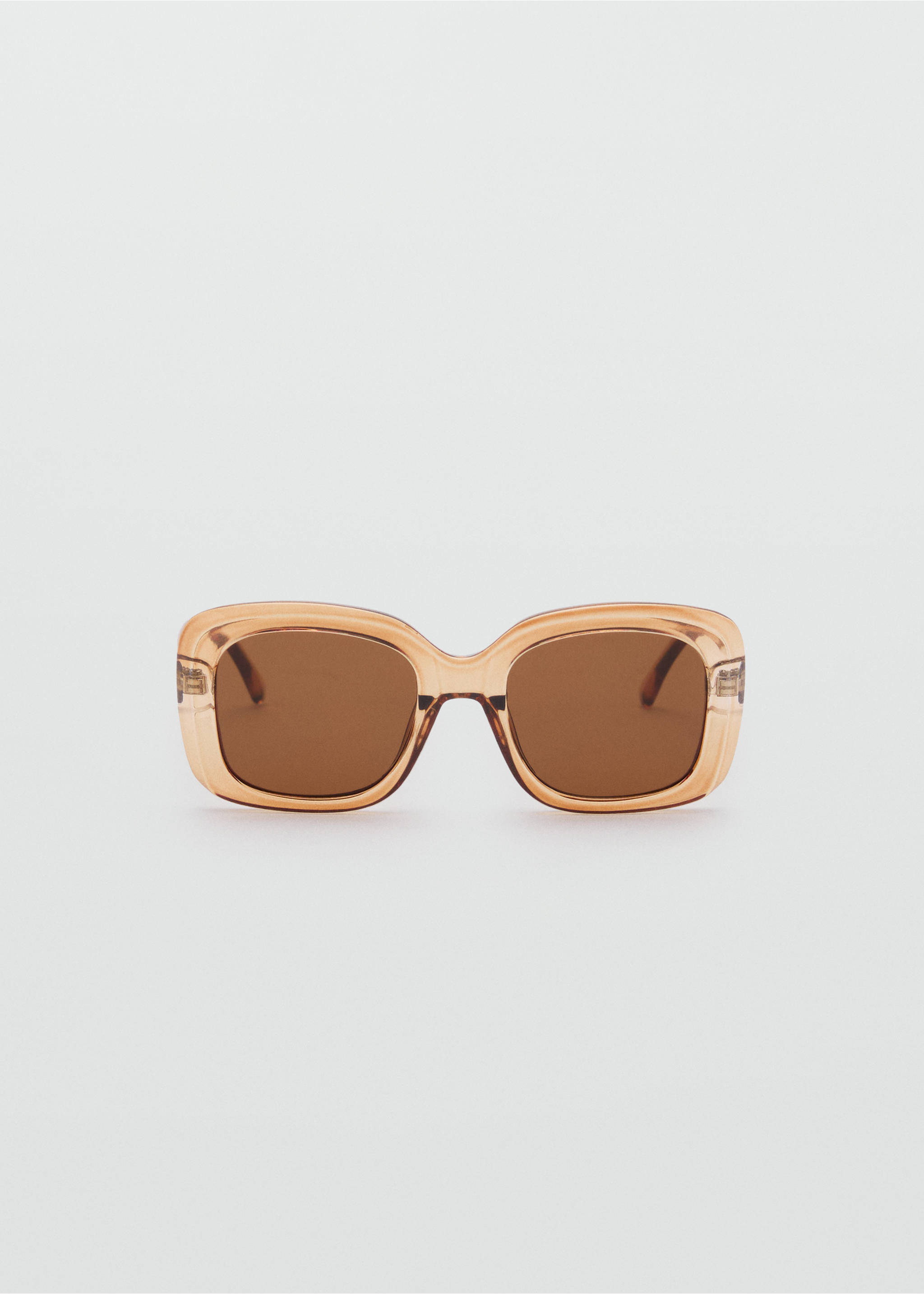 Sonnenbrille mit viereckiger Brillenfassung - Artikel ohne Model, Pfirsich. Ref: 17011127-00.