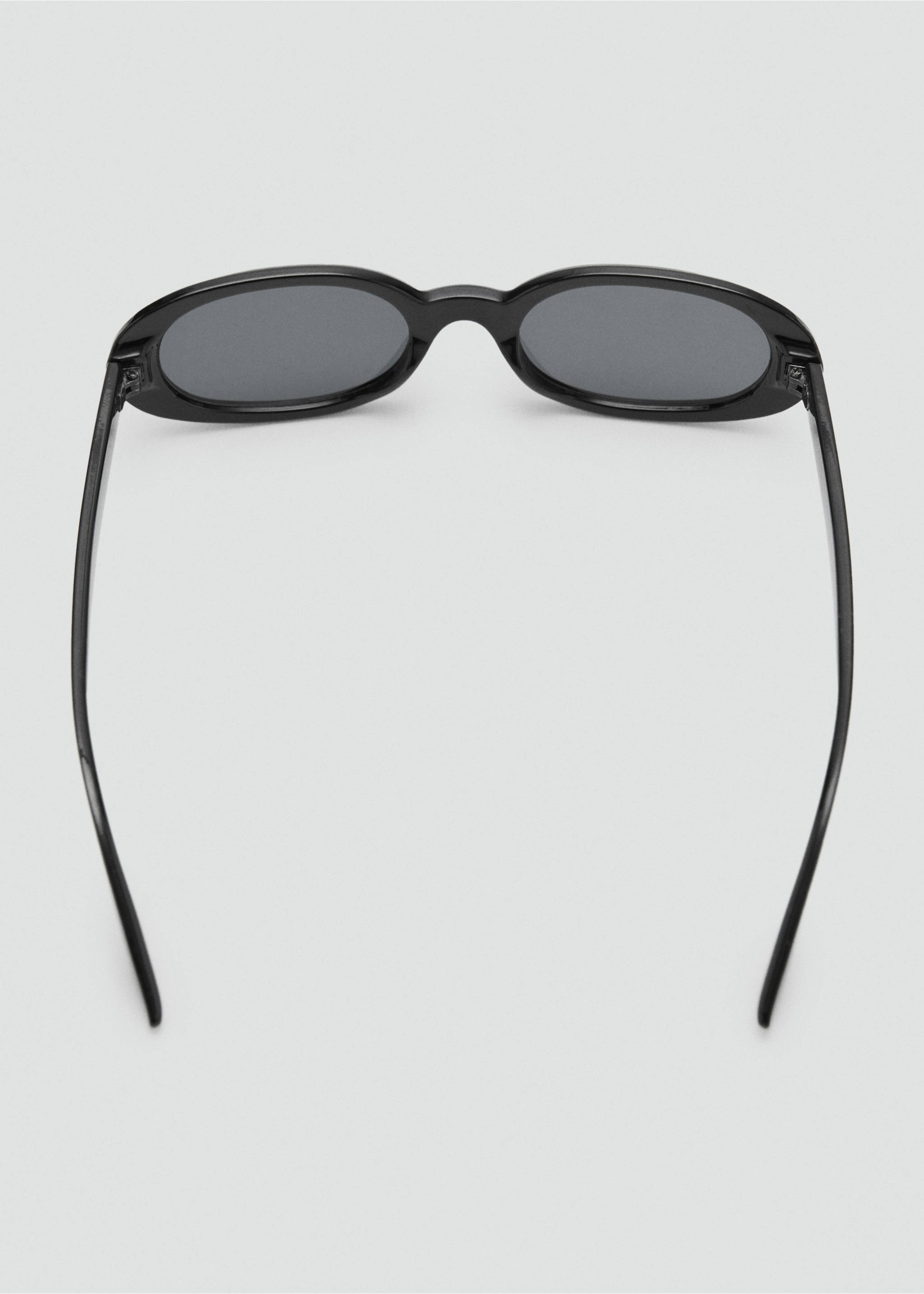 Oval-frame sunglasses - Details of the article 1, Black. Ref: 17011128-00.