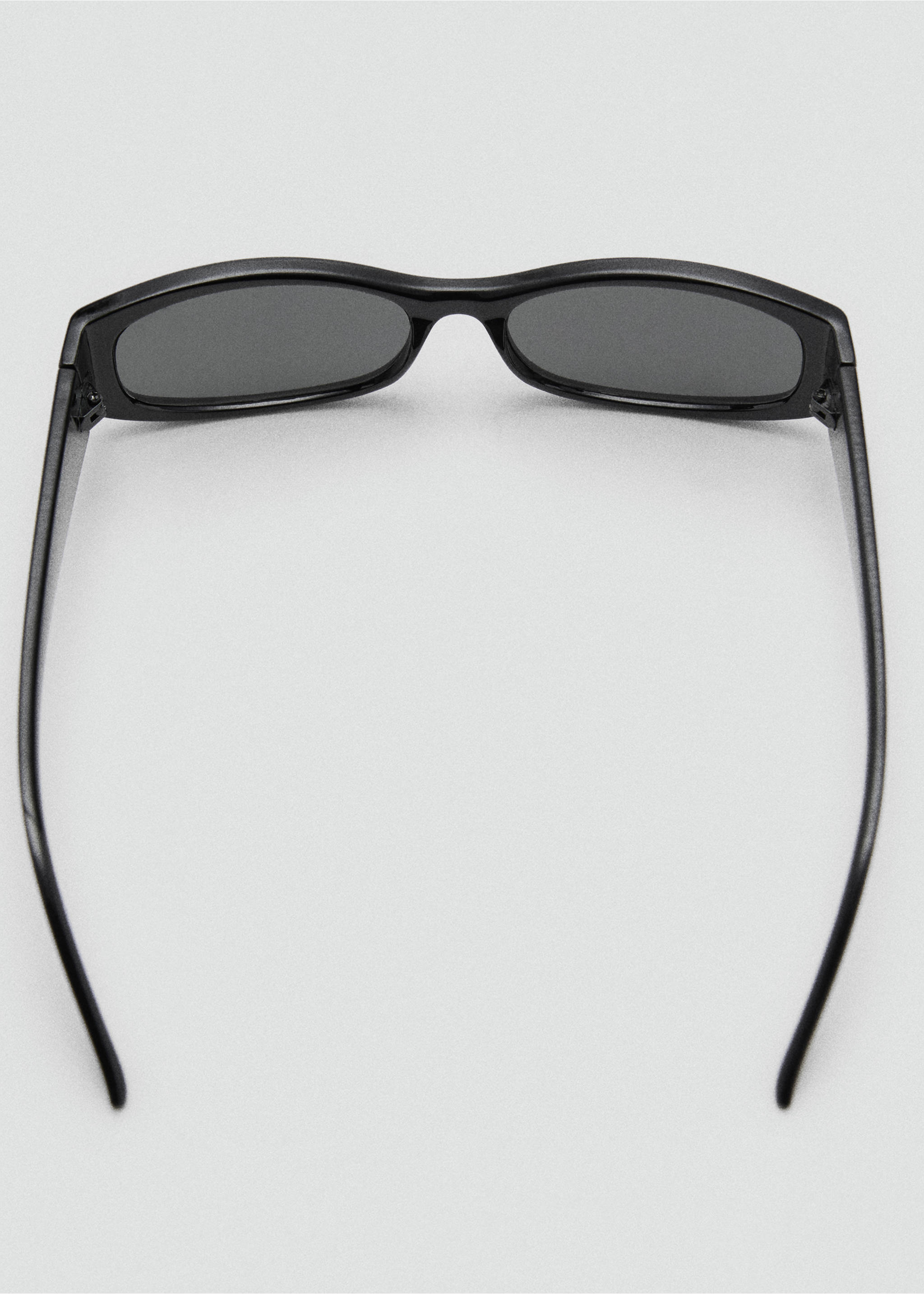 Rectangular-frame sunglasses - Details of the article 1, Black. Ref: 17011129-00.