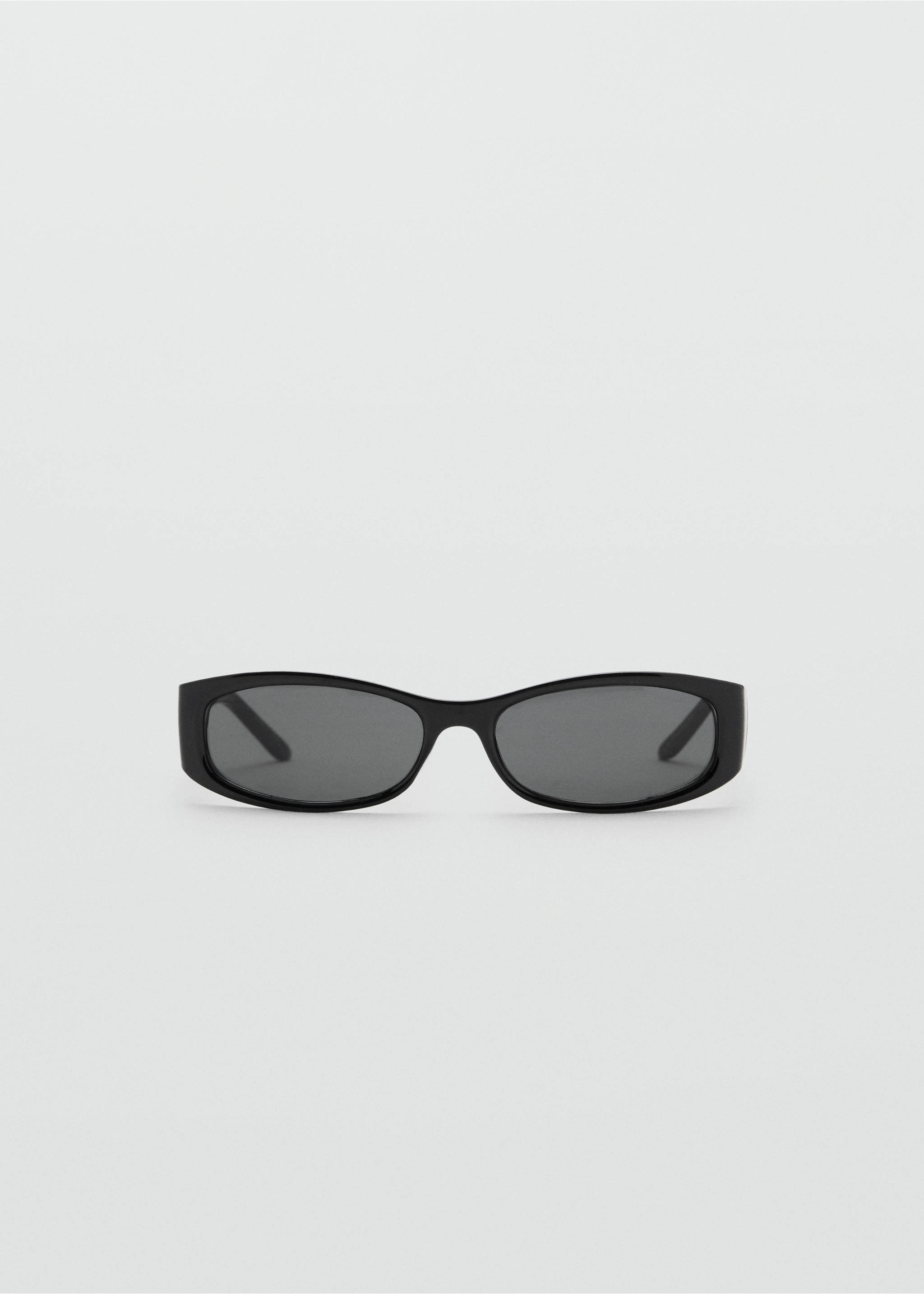 Sonnenbrille mit rechteckigem Brillengestell - Artikel ohne Model, Schwarz. Ref: 17011129-00.