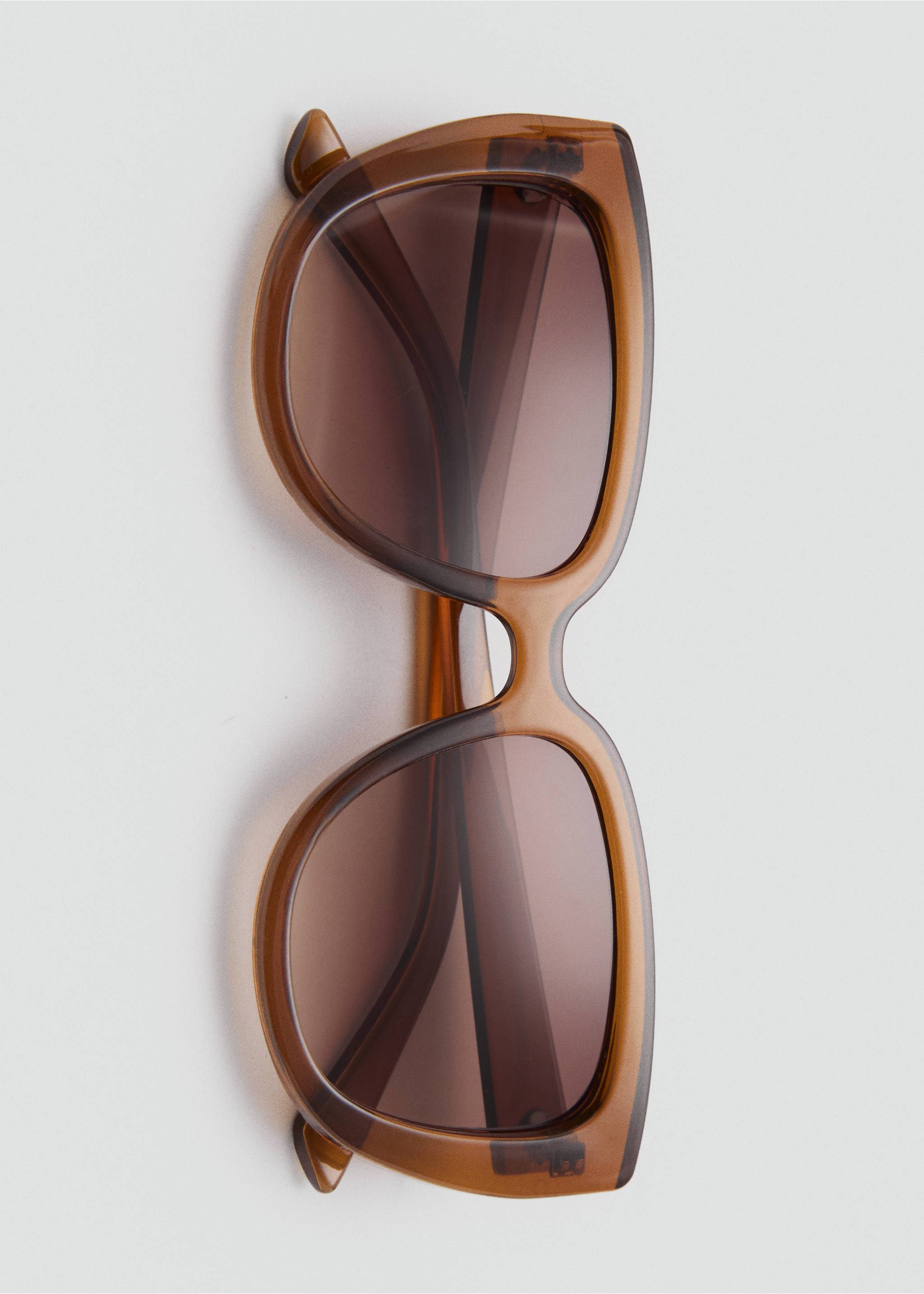 Resin frame sunglasses - Details of the article 2, Brown. Ref: 17011130-00.